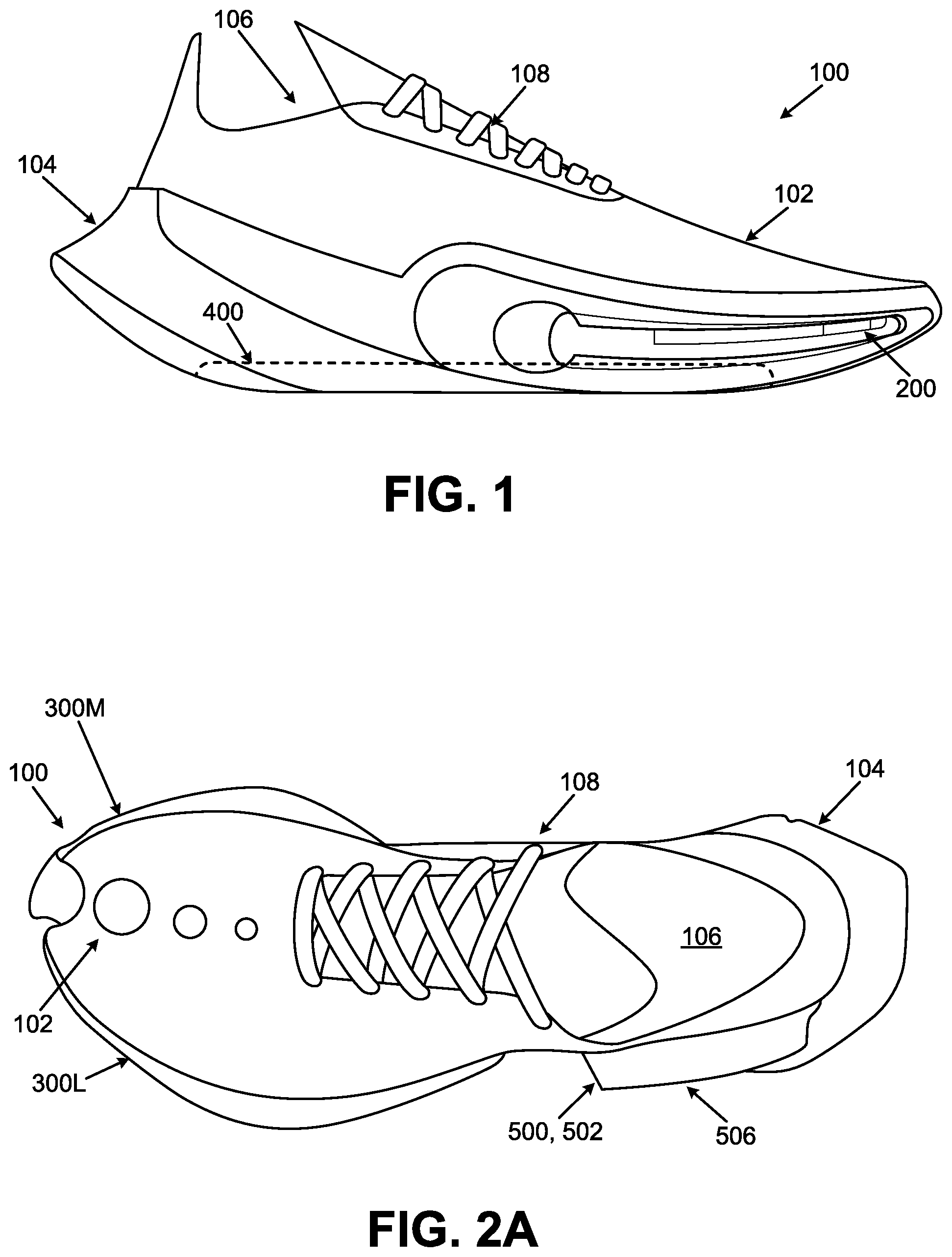 Patent US12096819 Figure 1 – Foot support systems including fluid movement controllers and adjustable foot support pressure