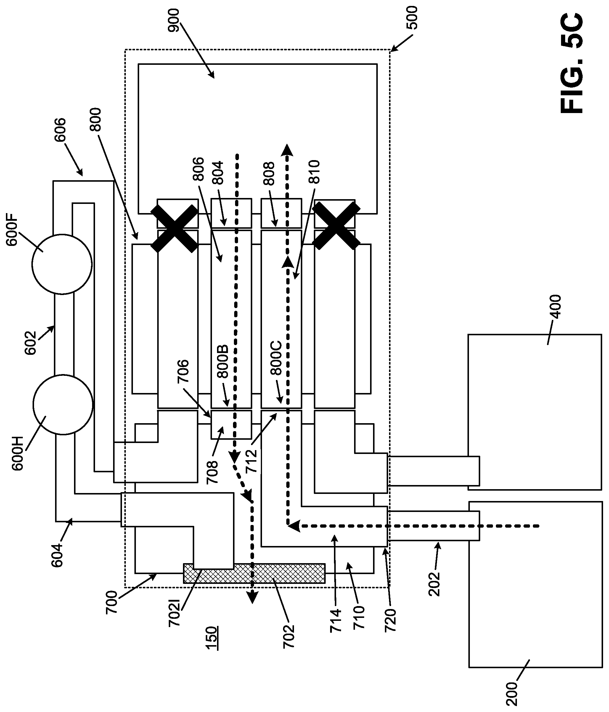 Patent US12096819 Figure 8 – Foot support systems including fluid movement controllers and adjustable foot support pressure