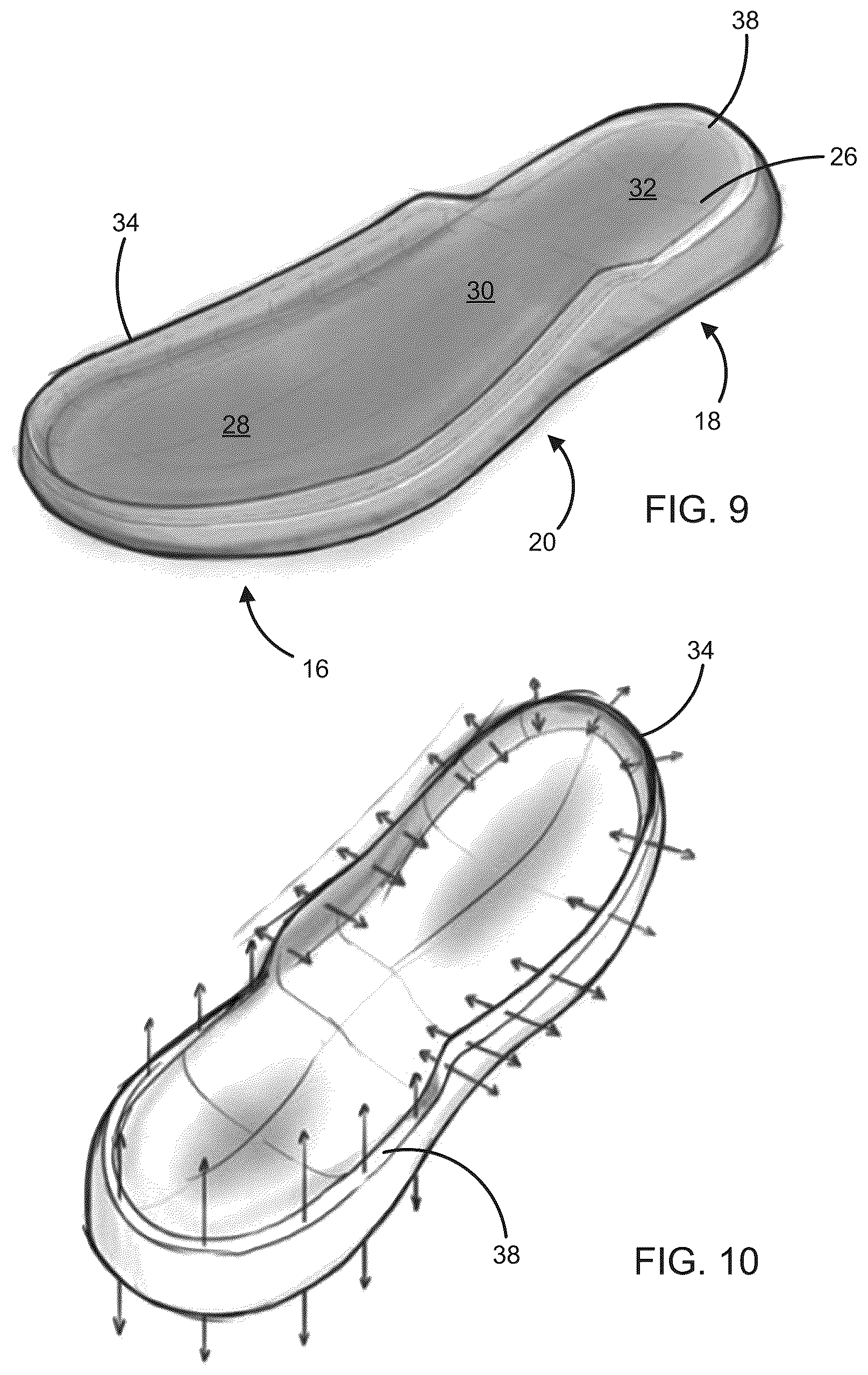 Patent US12096820 Figure 6 – Footwear and method