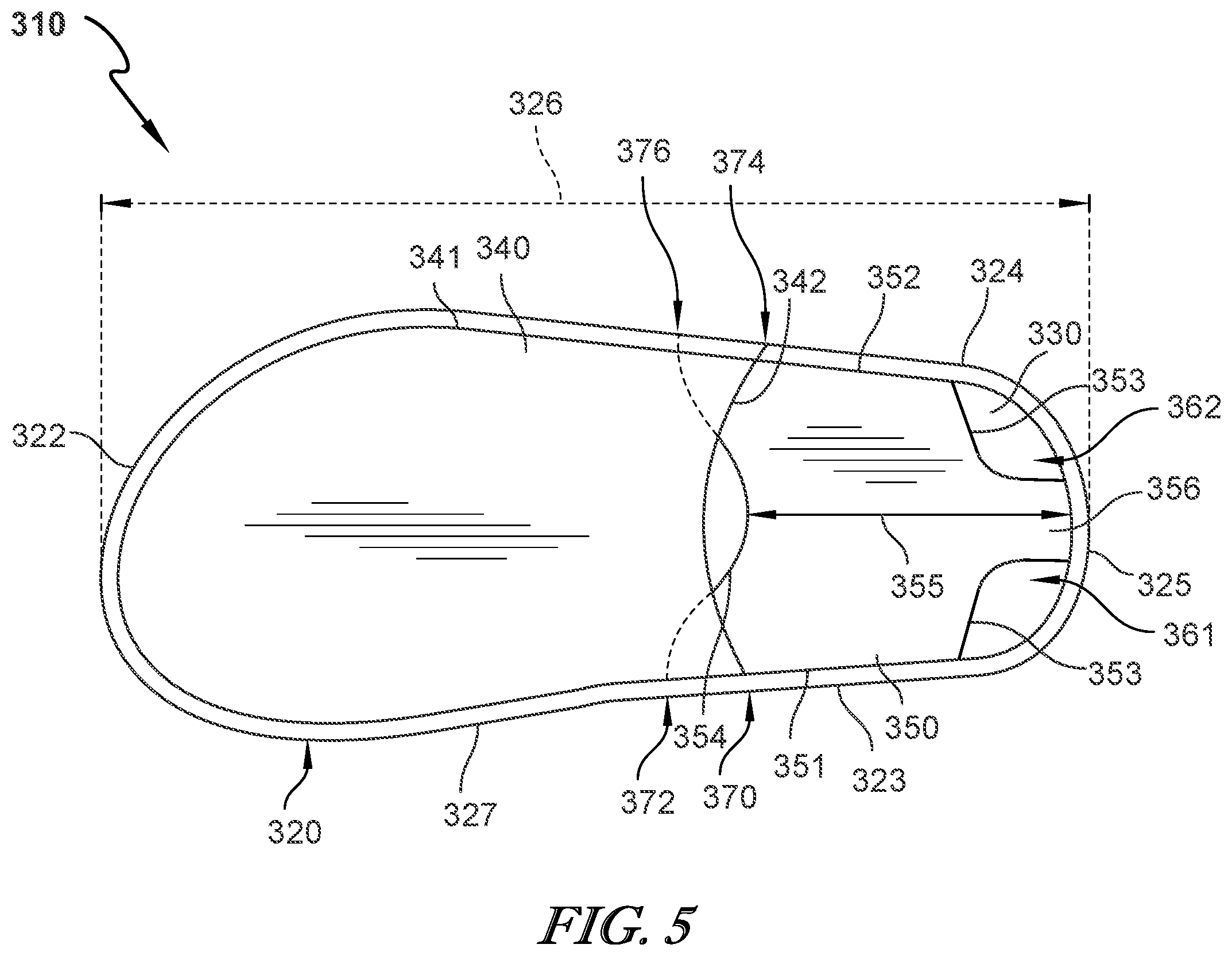 Patent US12096821 Figure 4 – Flexible shoe