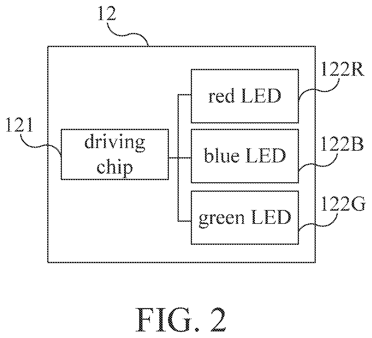 Patent US12096822 Figure 2 – Luminous device and wearable object with lighting function