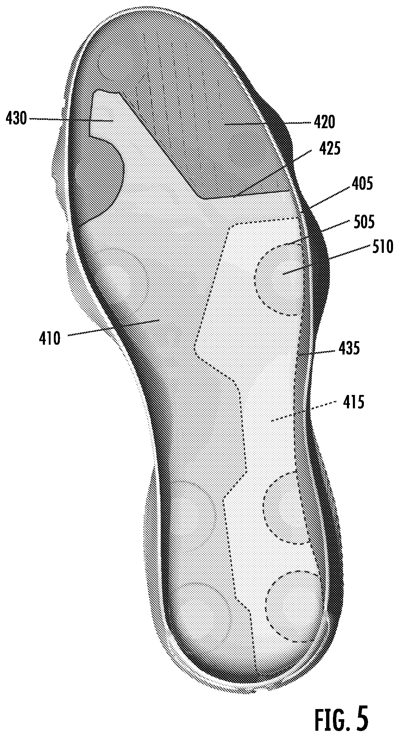 Patent US12096823 Figure 6 – Article of footwear