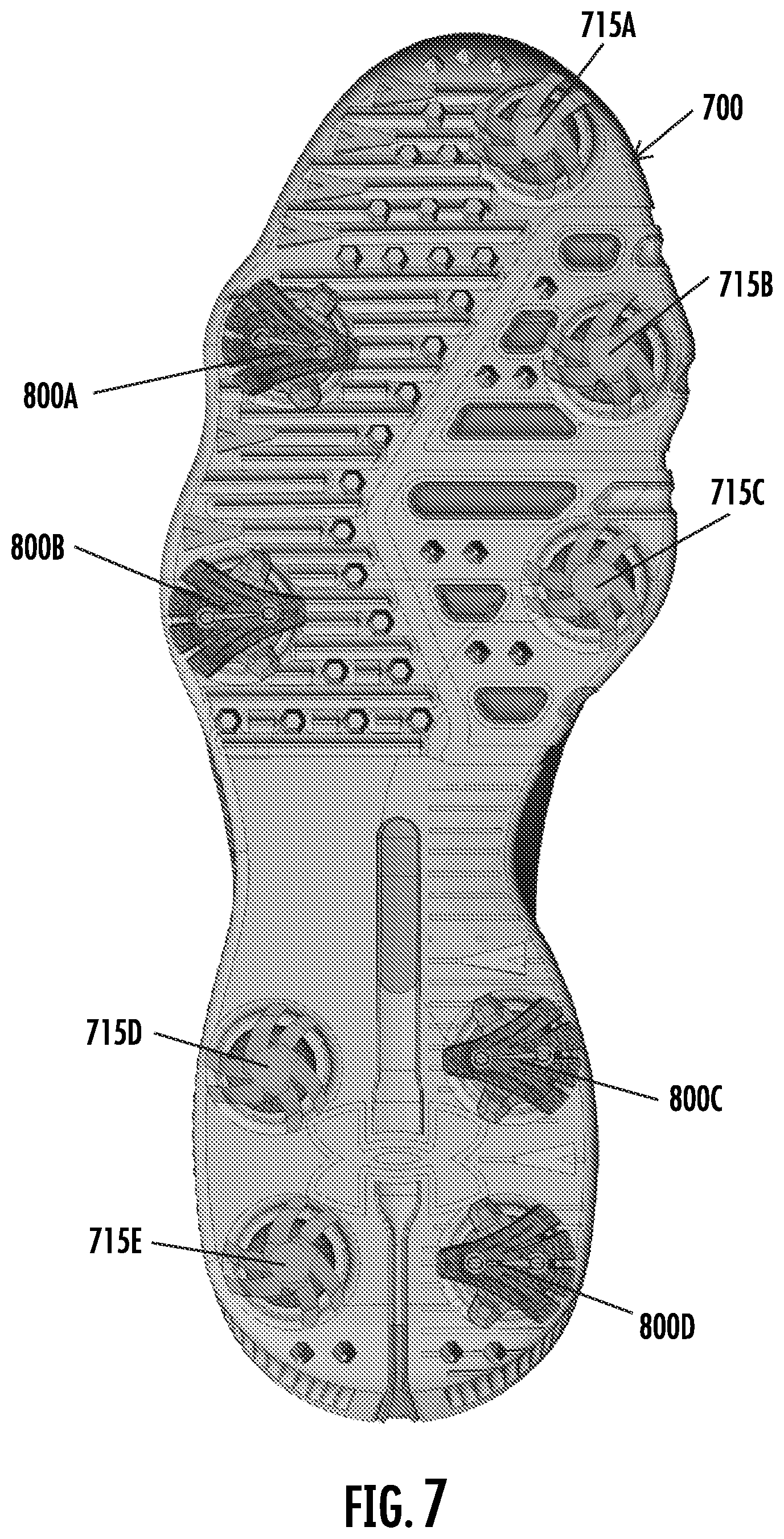 Patent US12096823 Figure 9 – Article of footwear