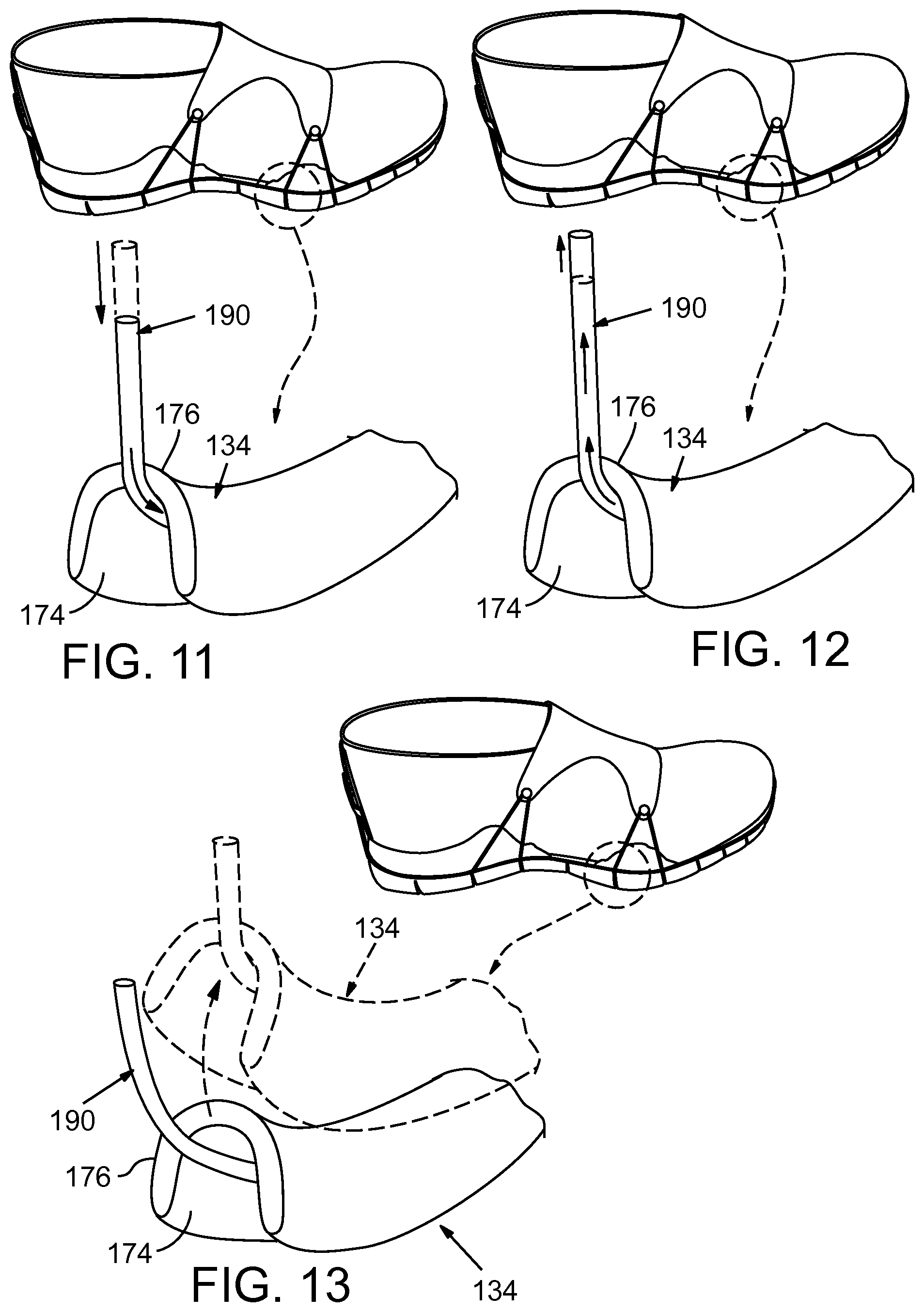 Patent US12096824 Figure 7 – Article of footwear with adjustable fitting system