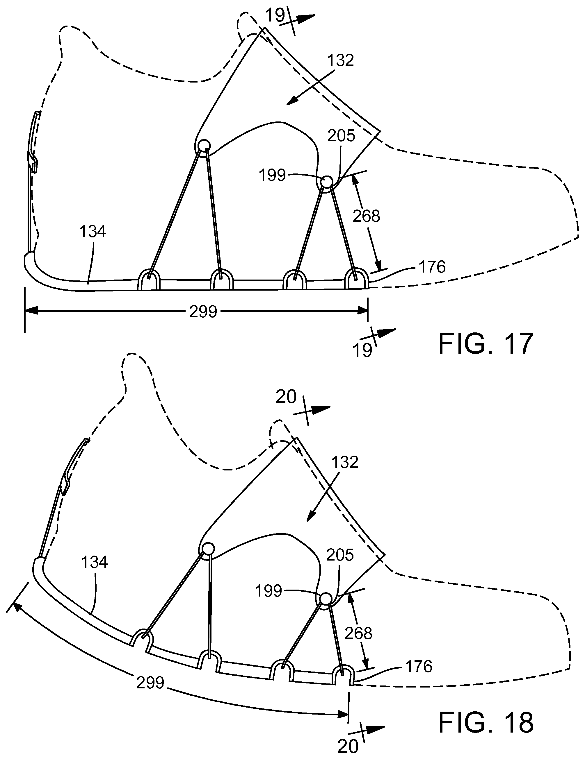 Patent US12096824 Figure 10 – Article of footwear with adjustable fitting system