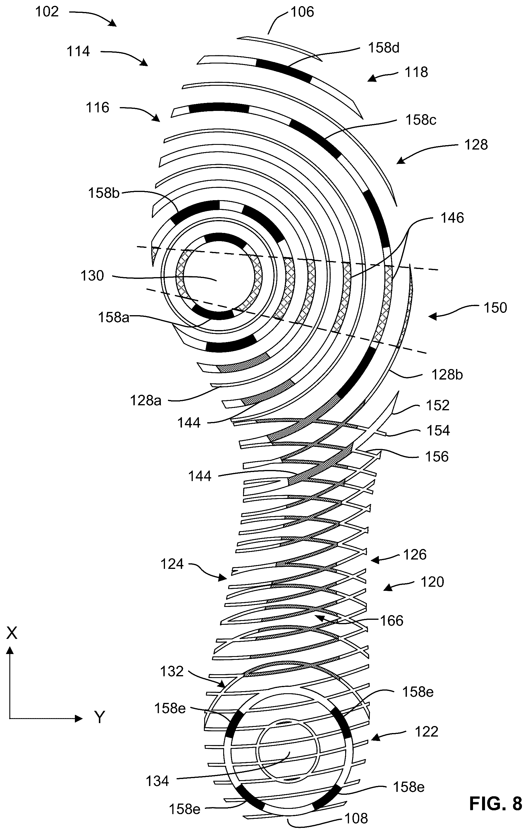 Patent US12096825 Figure 7 – Outsole pattern for an article of footwear