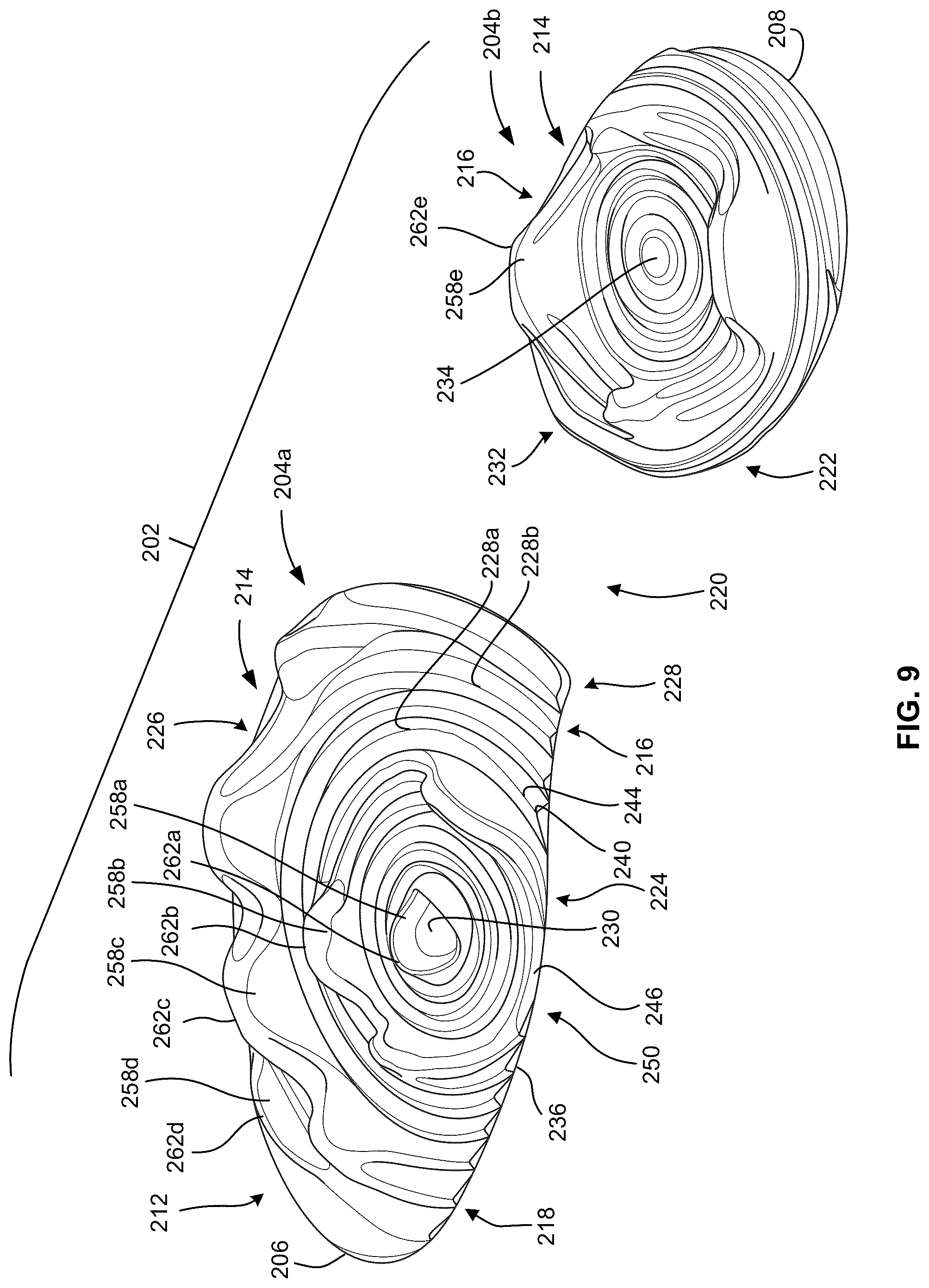 Patent US12096825 Figure 8 – Outsole pattern for an article of footwear
