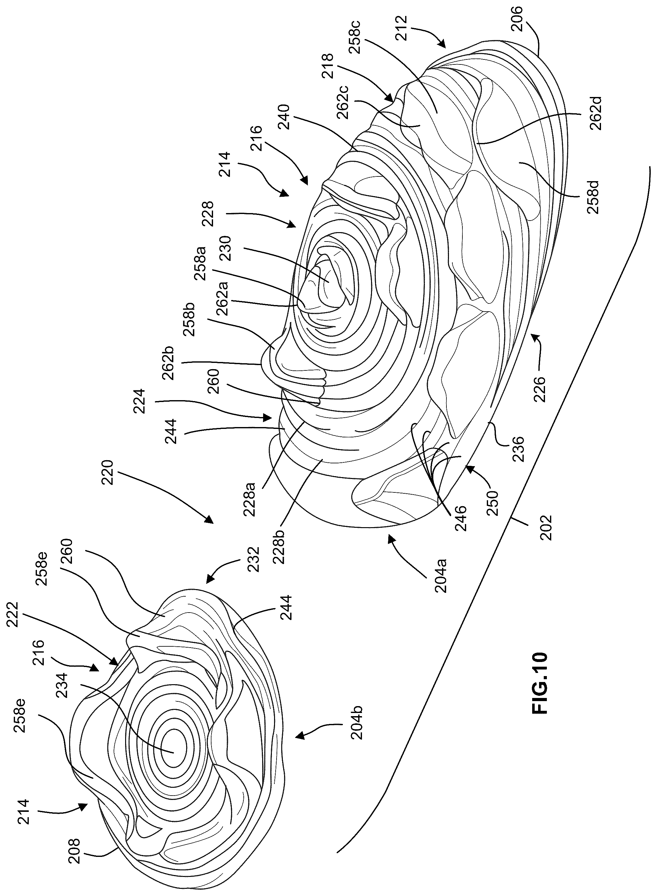 Patent US12096825 Figure 9 – Outsole pattern for an article of footwear