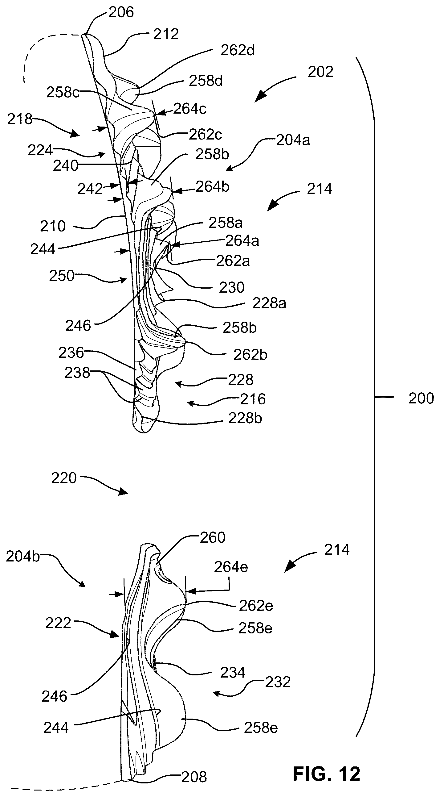 Patent US12096825 Figure 11 – Outsole pattern for an article of footwear