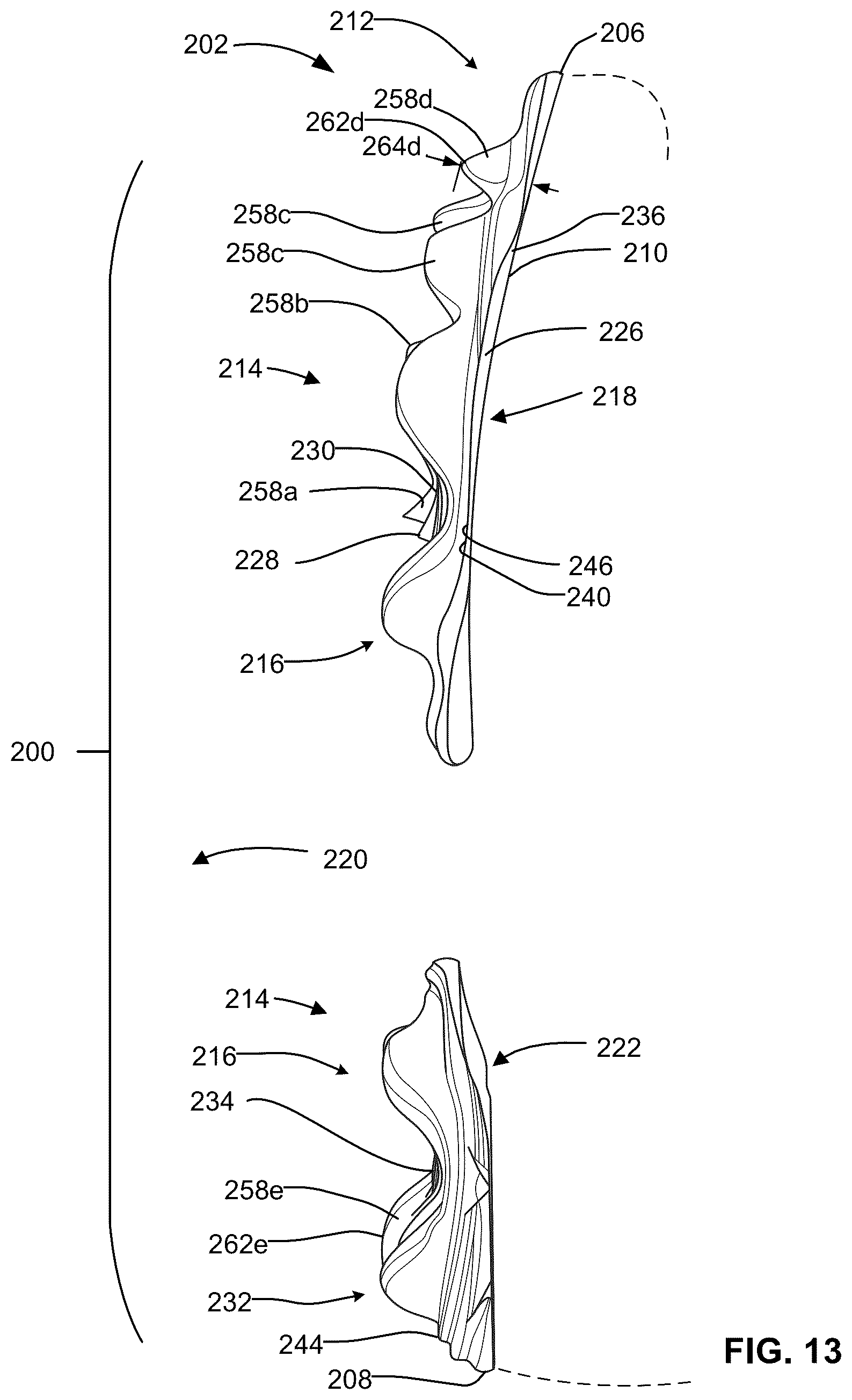 Patent US12096825 Figure 12 – Outsole pattern for an article of footwear
