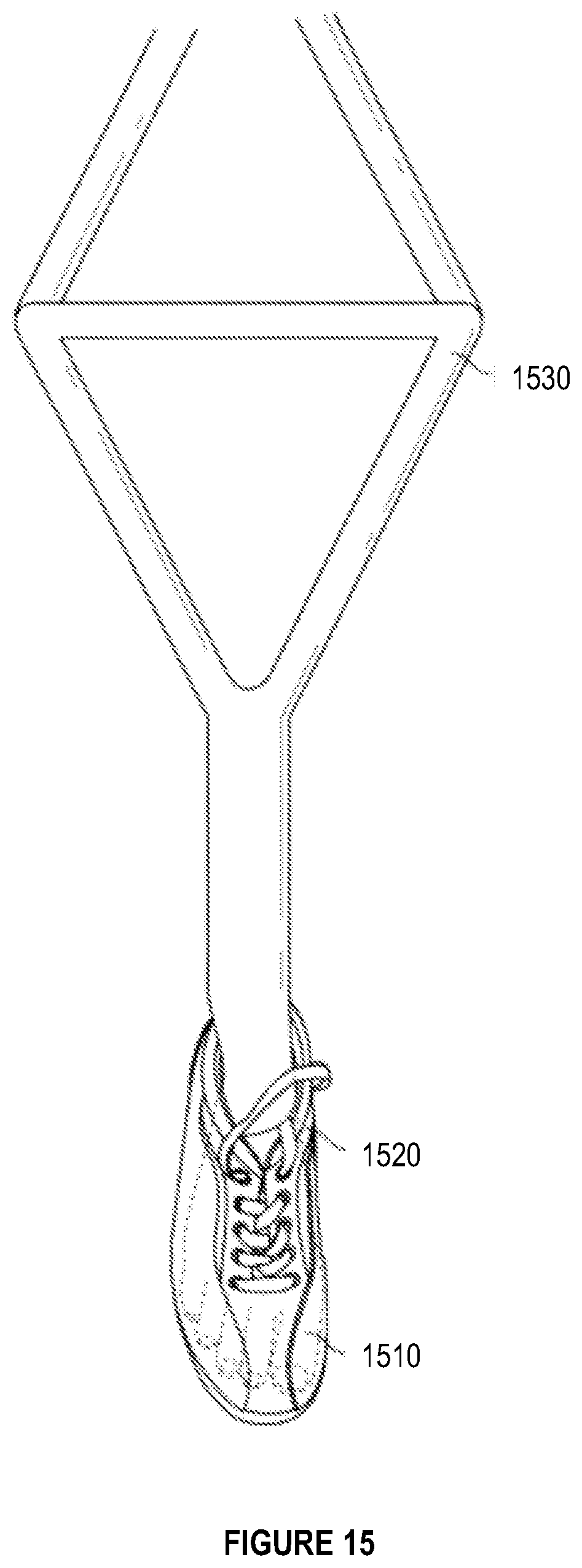 Patent US12096830 Figure 16 – Ergonomic cane with novel base and additional components
