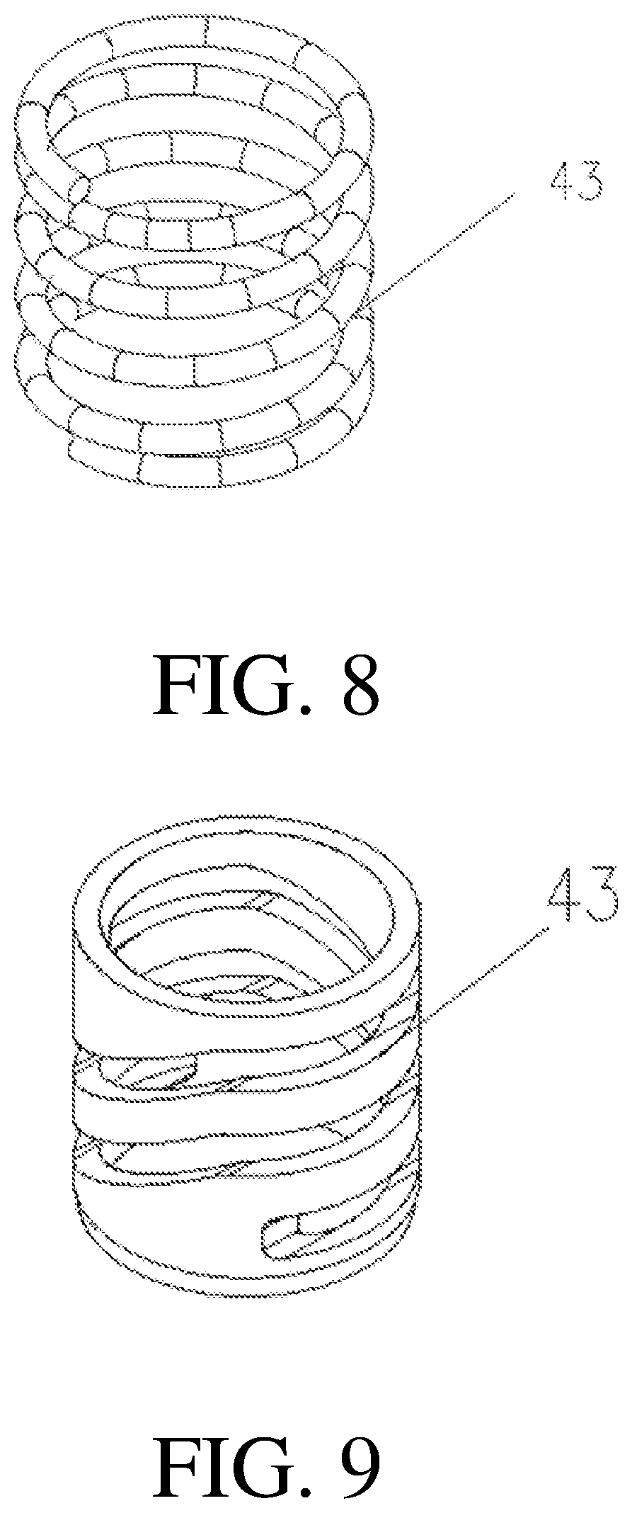 Patent US12096836 Figure 7 – Cartridge core assembly and cosmetic container comprising cartridge core assembly