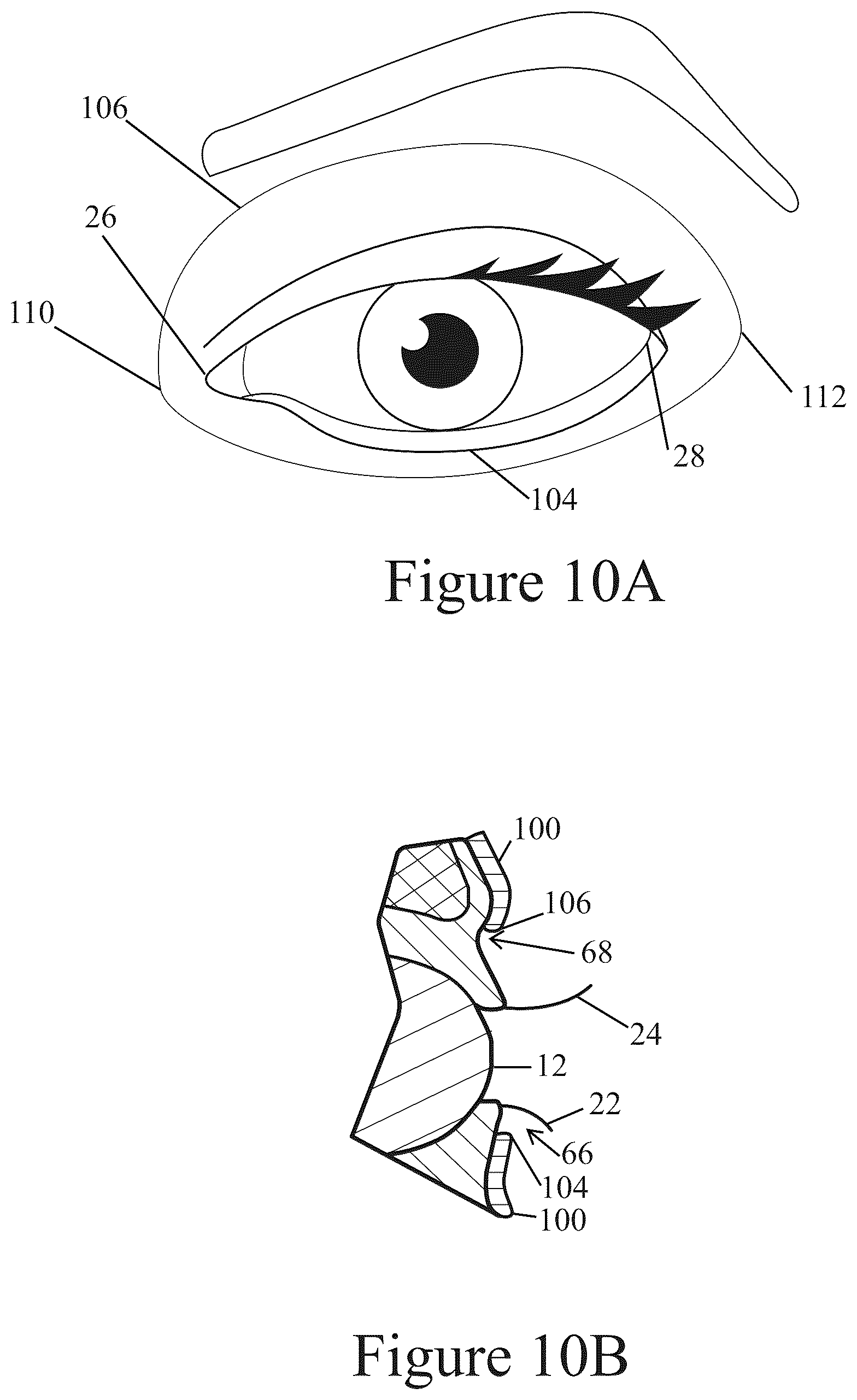 Patent US12096838 Figure 13 – Method of making applicator with precision eye opening