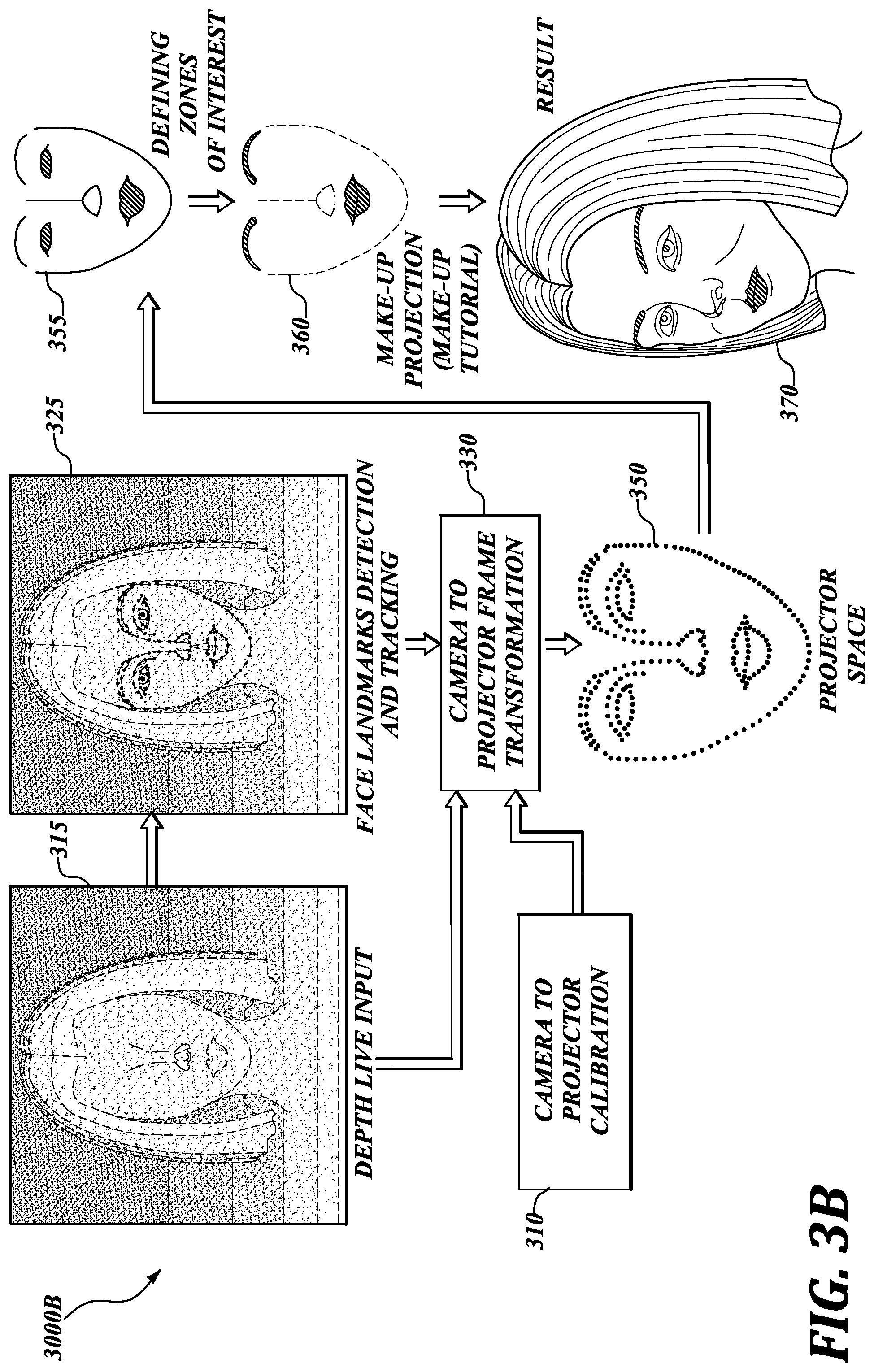 Patent US12096839 Figure 4 – System and method for projecting digital content onto user's facial surface