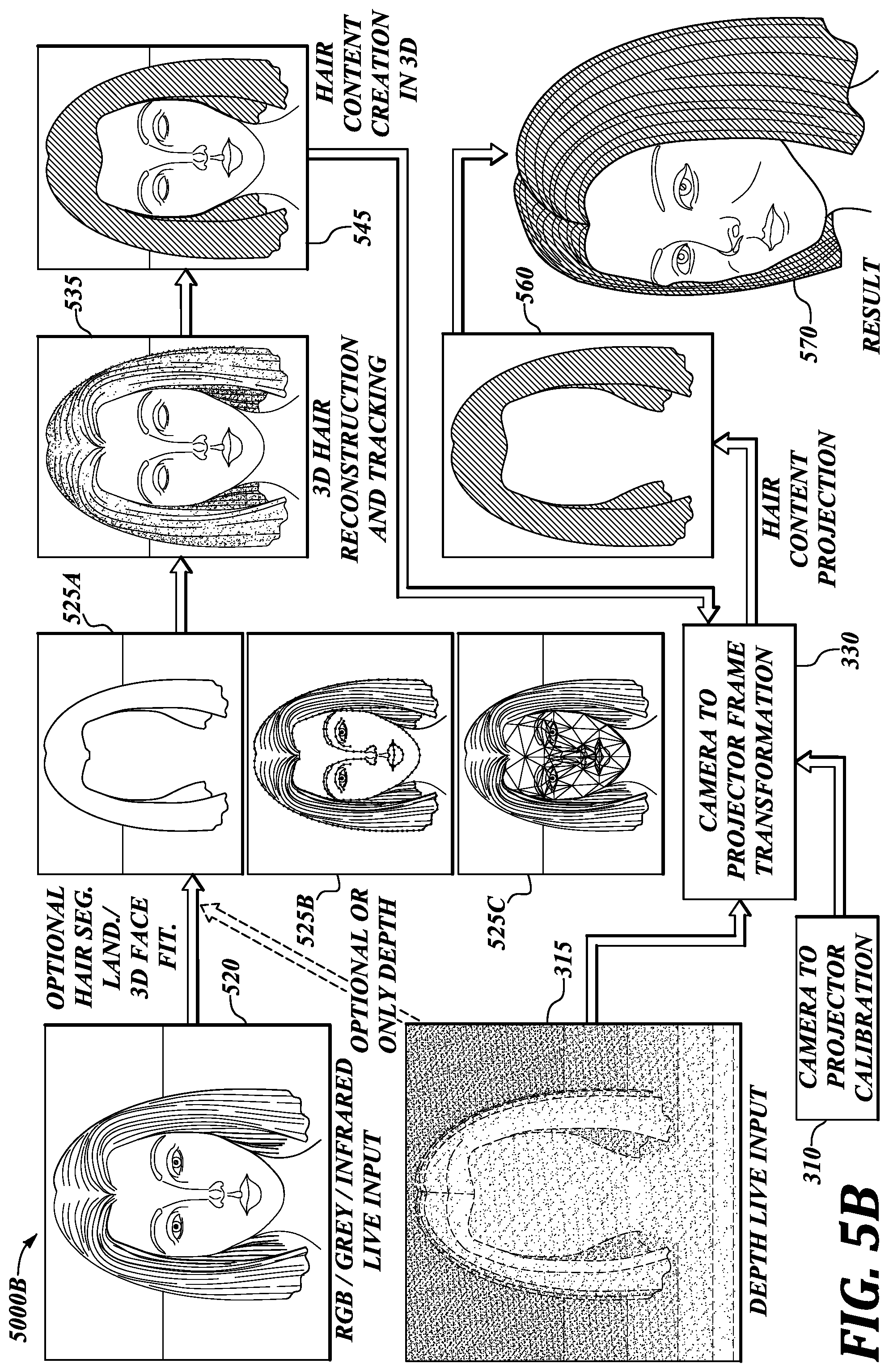 Patent US12096839 Figure 10 – System and method for projecting digital content onto user's facial surface