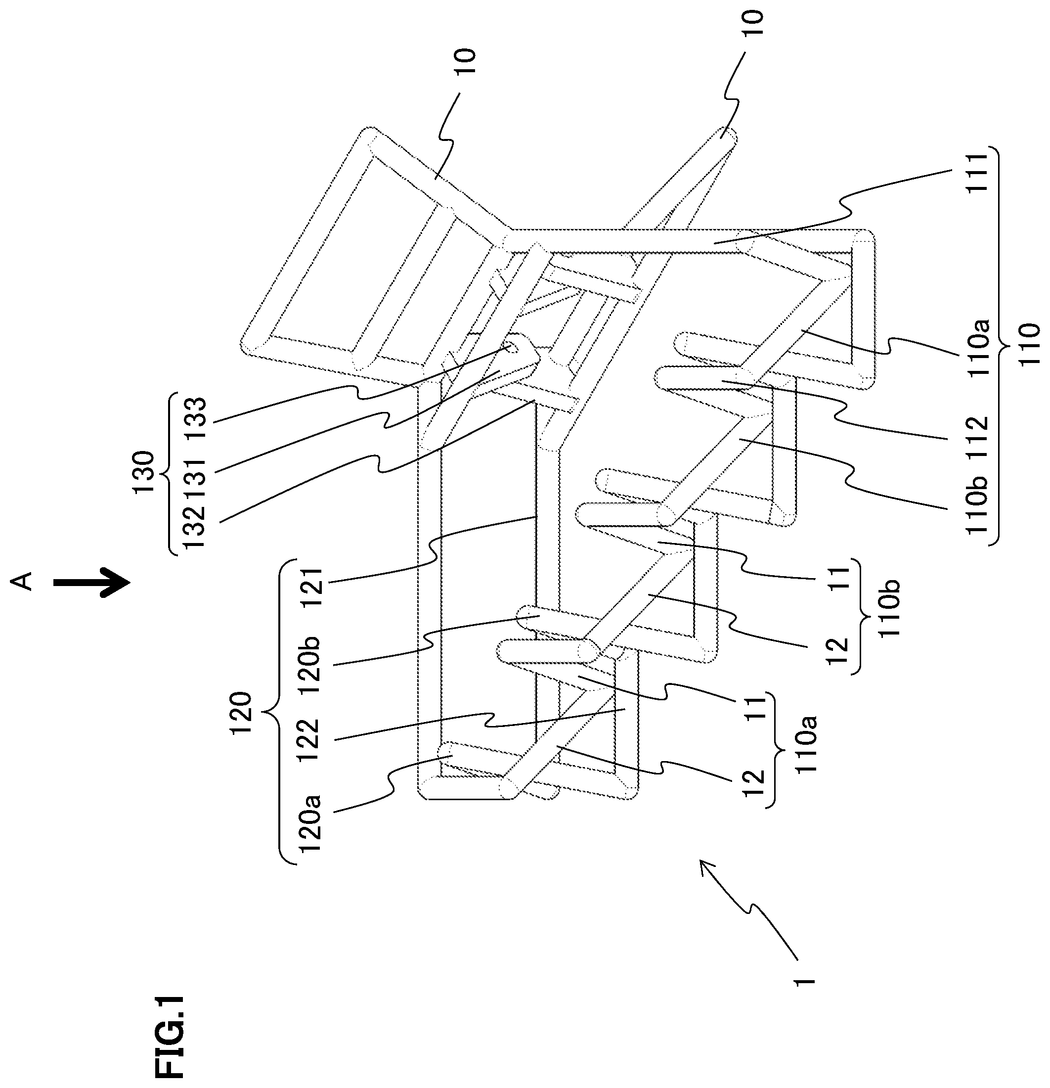 Patent US12096840 Figure 1 – Hair clip
