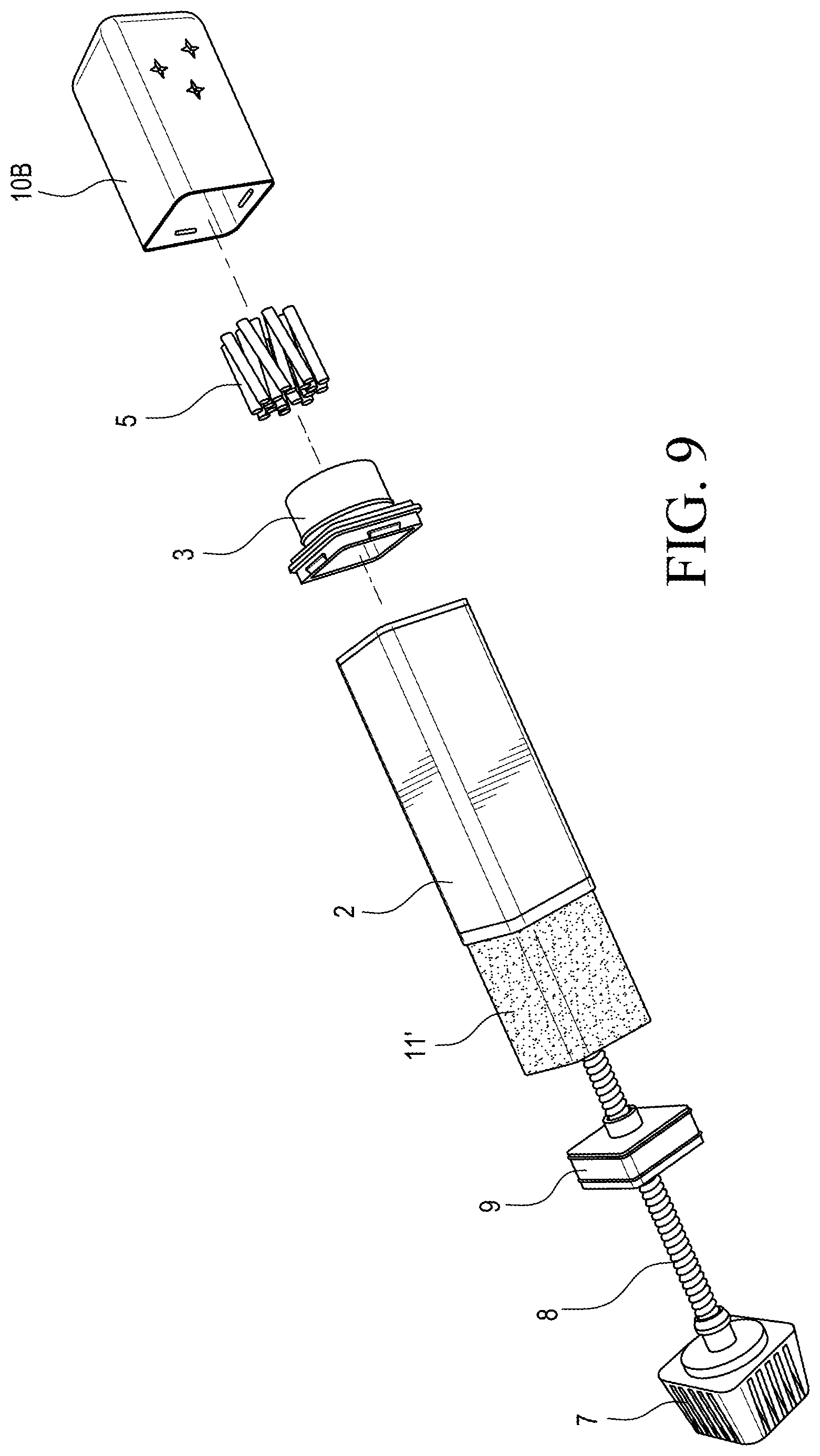 Patent US12096843 Figure 6 – Multiuse tooth cleaning devices and processes for using same