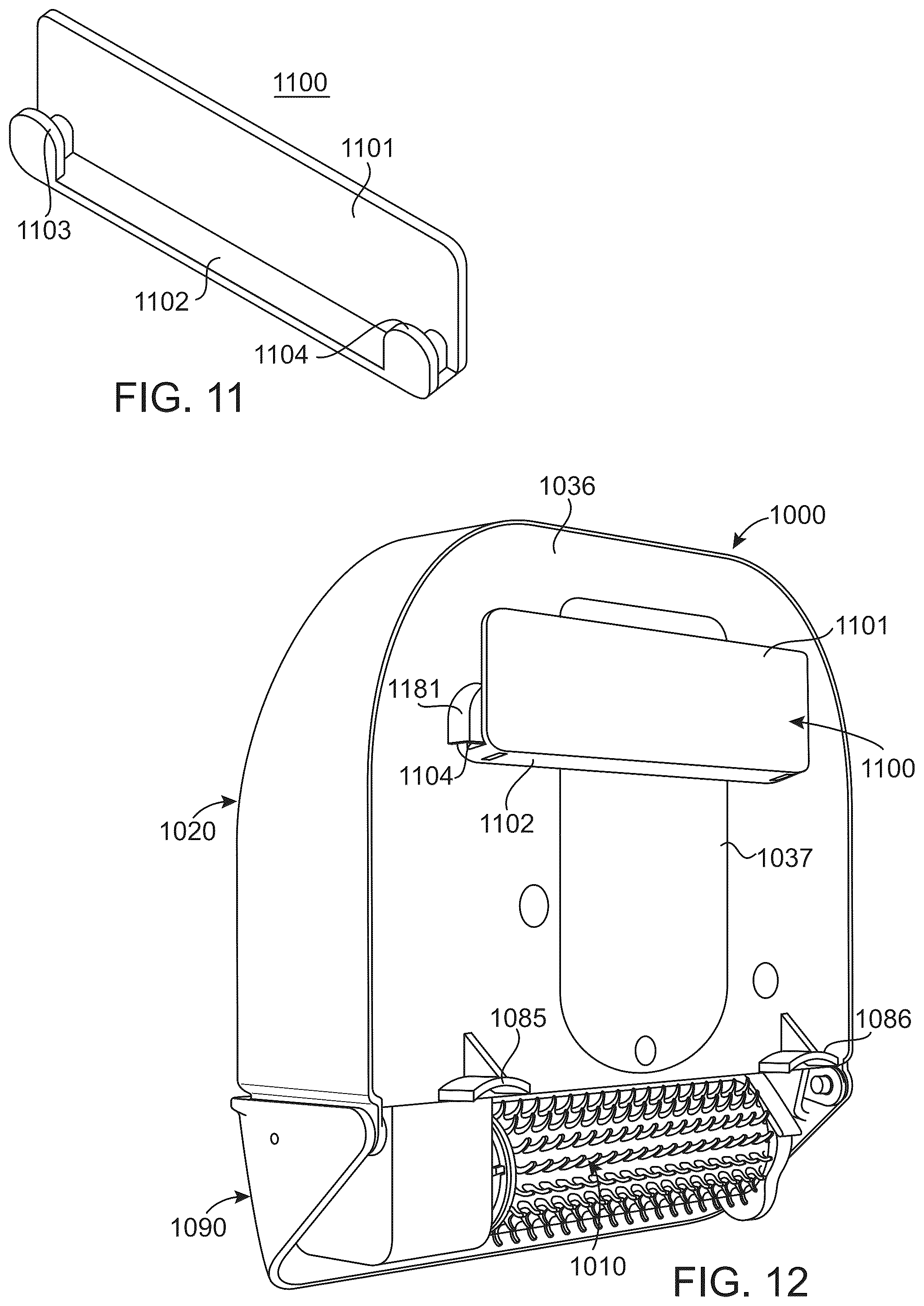 Patent US12096847 Figure 8 – Hair collector apparatus and related methods