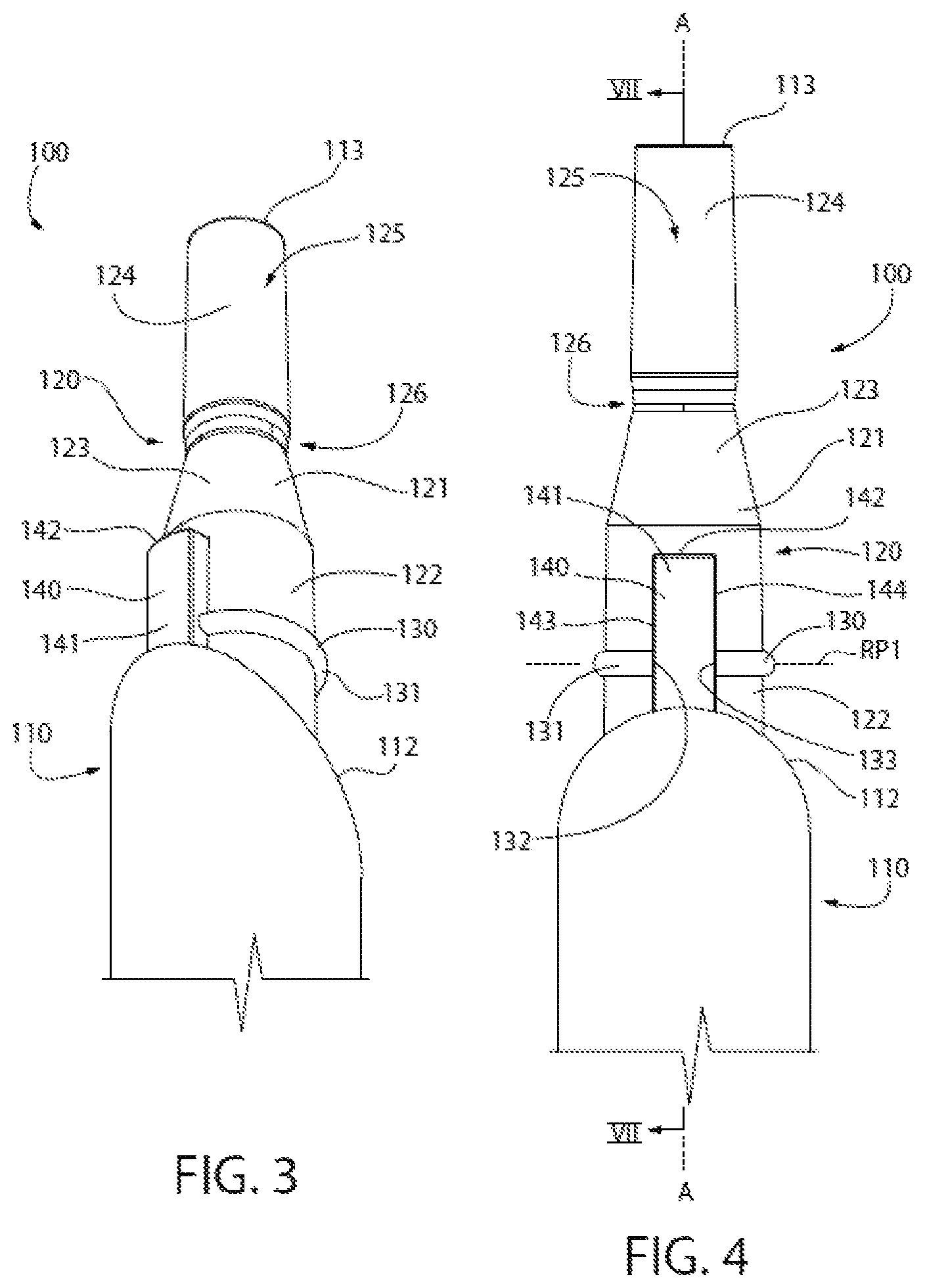 Patent US12096848 Figure 3 – Oral care implement, handle thereof, and oral care refill head therefor