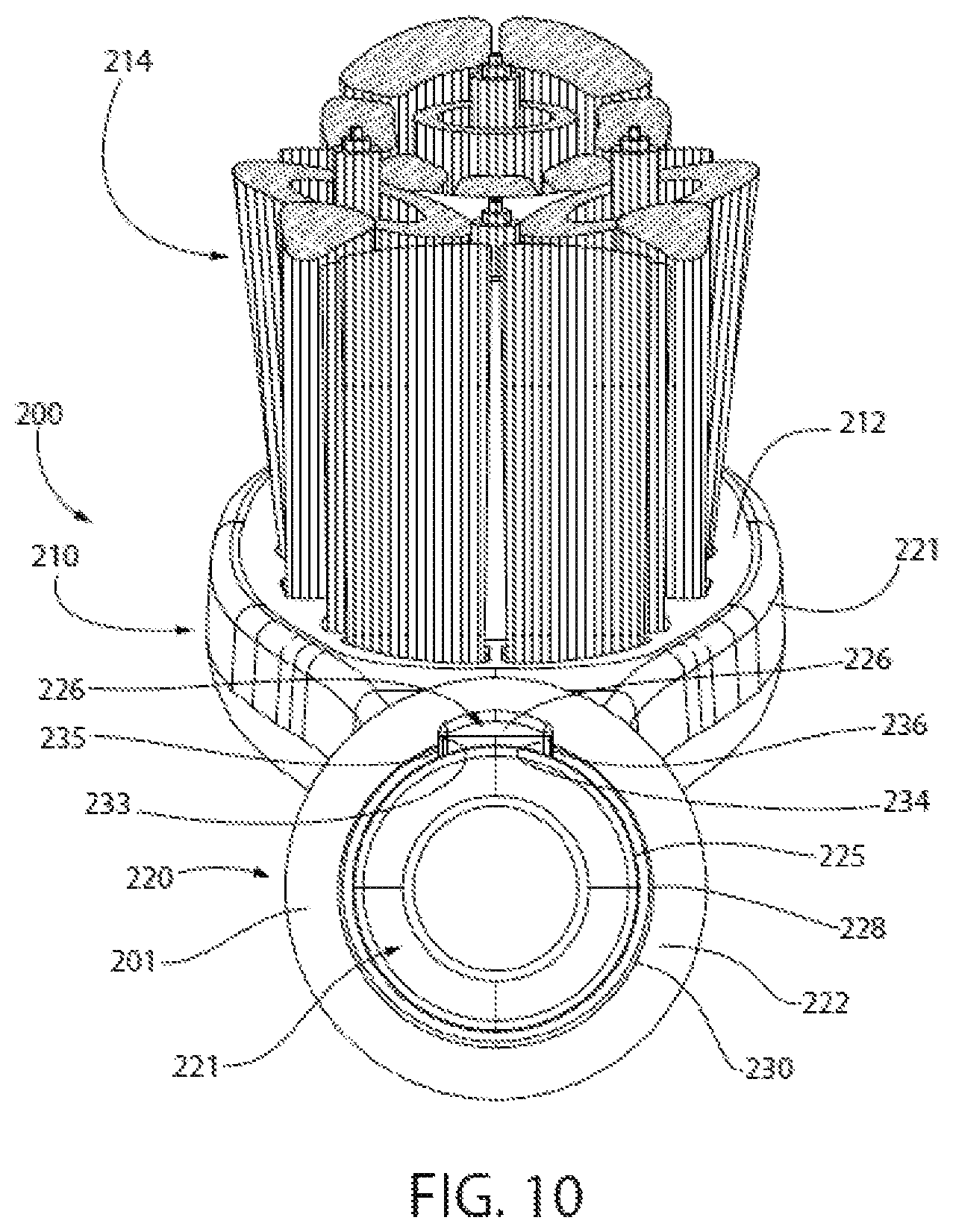 Patent US12096848 Figure 9 – Oral care implement, handle thereof, and oral care refill head therefor
