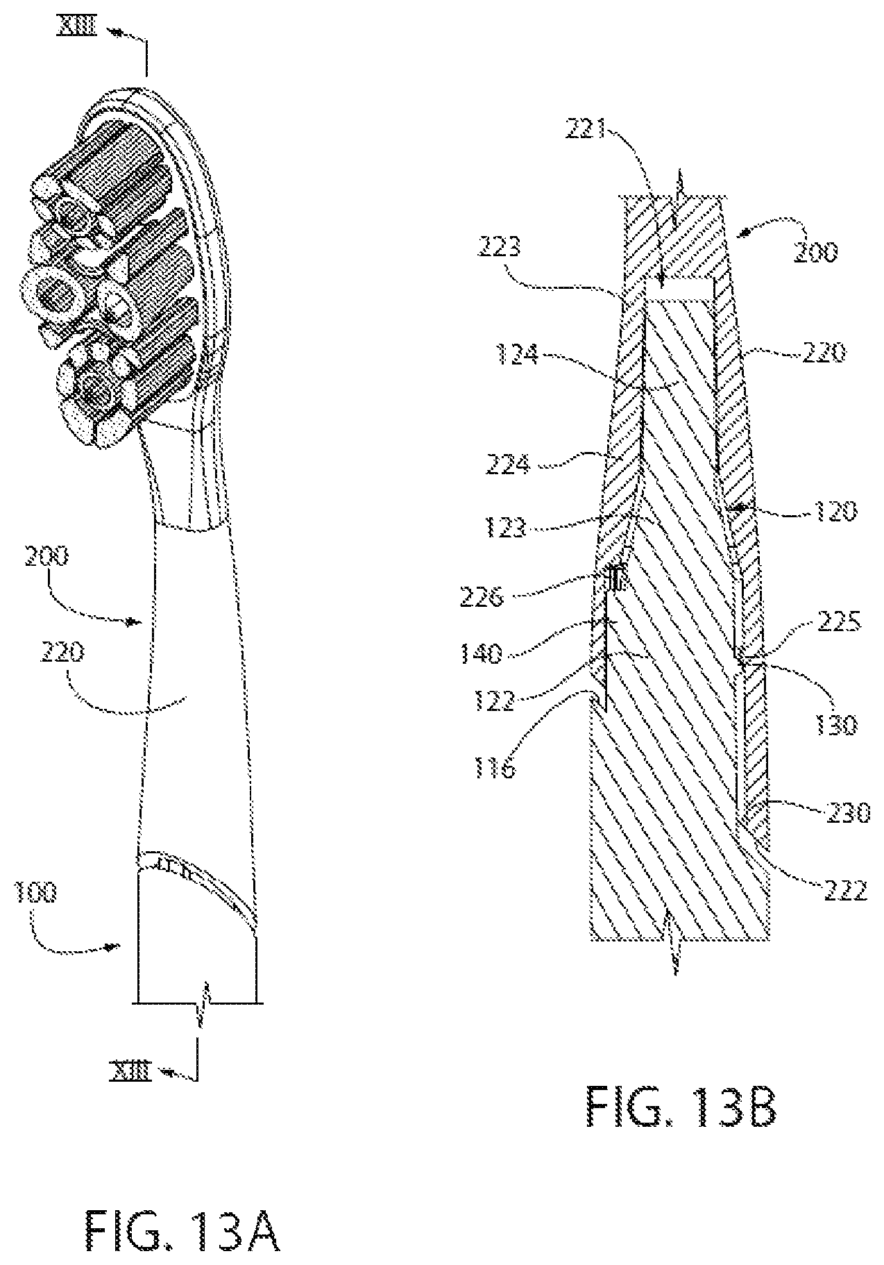 Patent US12096848 Figure 12 – Oral care implement, handle thereof, and oral care refill head therefor
