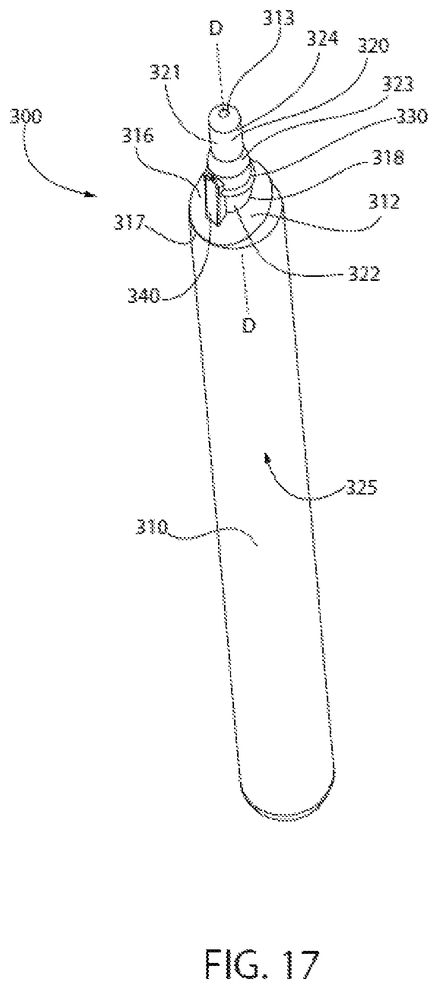 Patent US12096848 Figure 16 – Oral care implement, handle thereof, and oral care refill head therefor