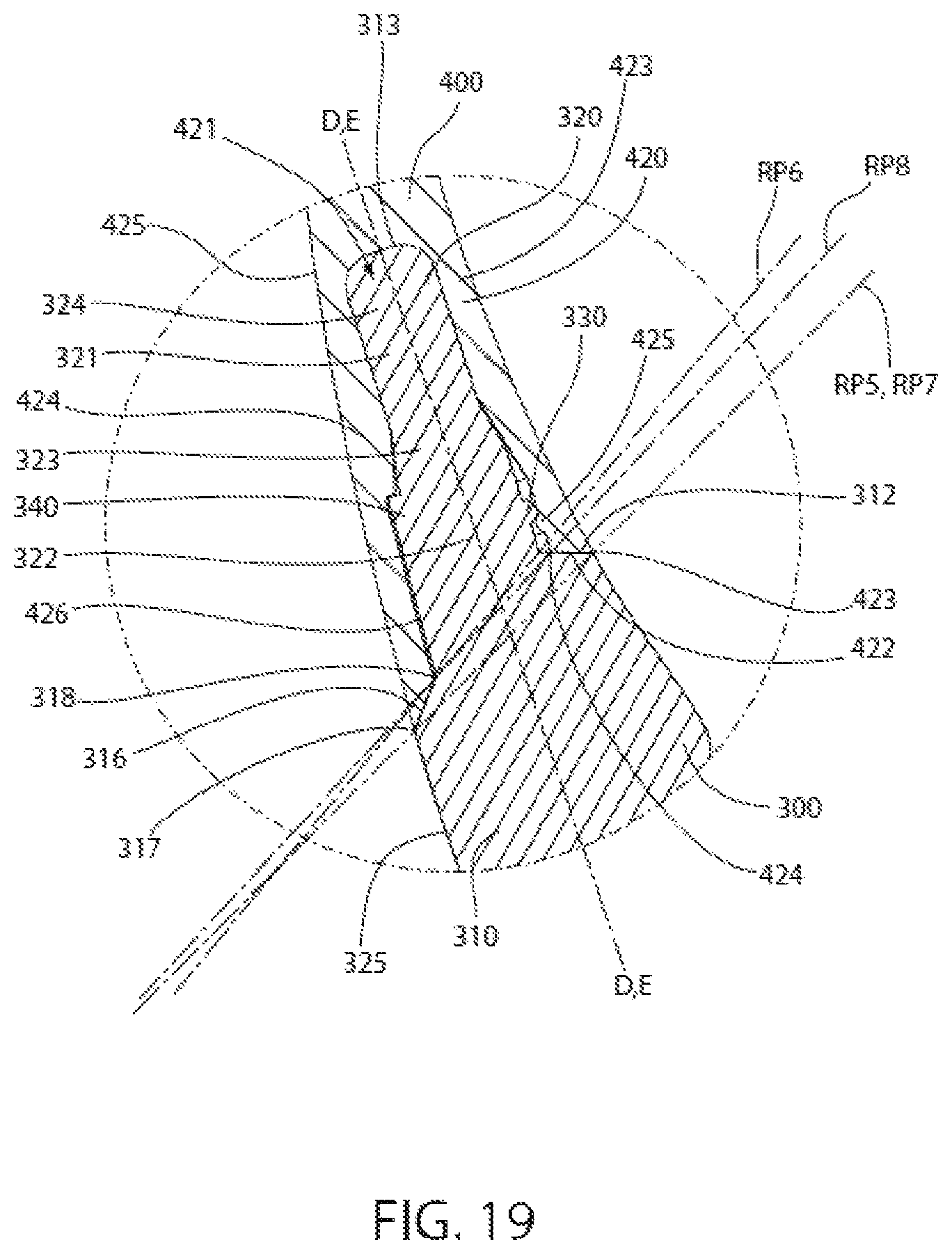 Patent US12096848 Figure 18 – Oral care implement, handle thereof, and oral care refill head therefor