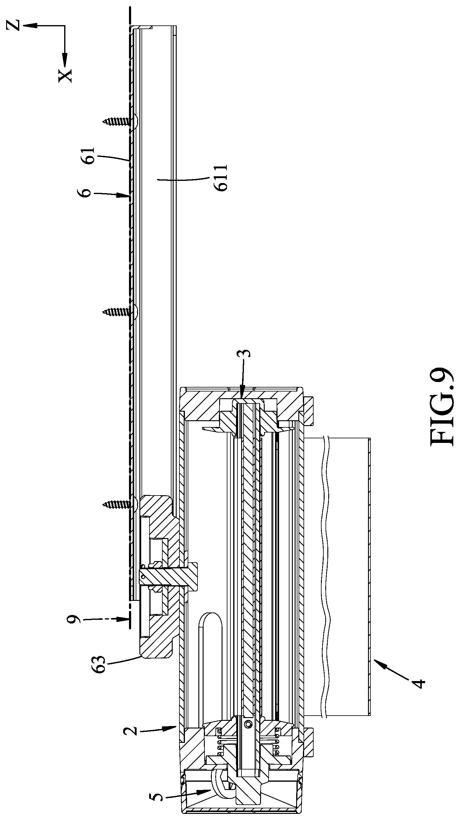 Patent US12096849 Figure 9 – Holding device for a computer component