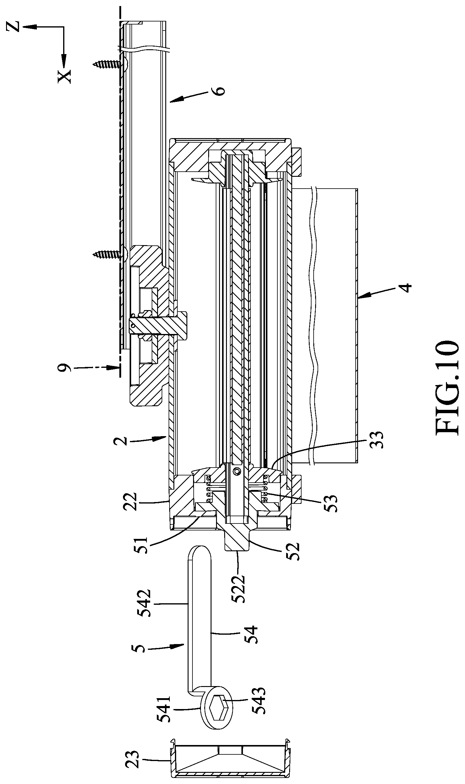 Patent US12096849 Figure 10 – Holding device for a computer component