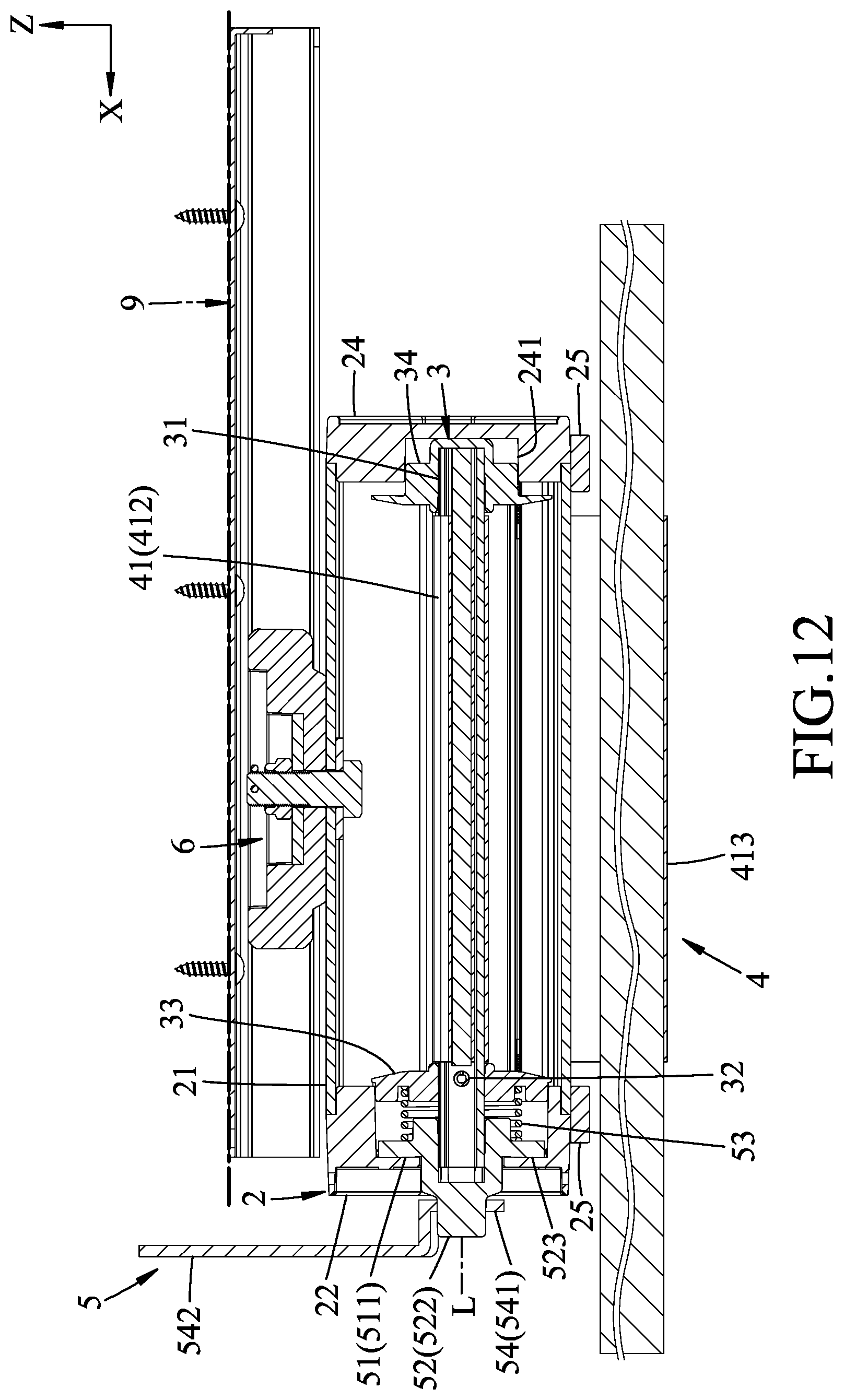 Patent US12096849 Figure 12 – Holding device for a computer component