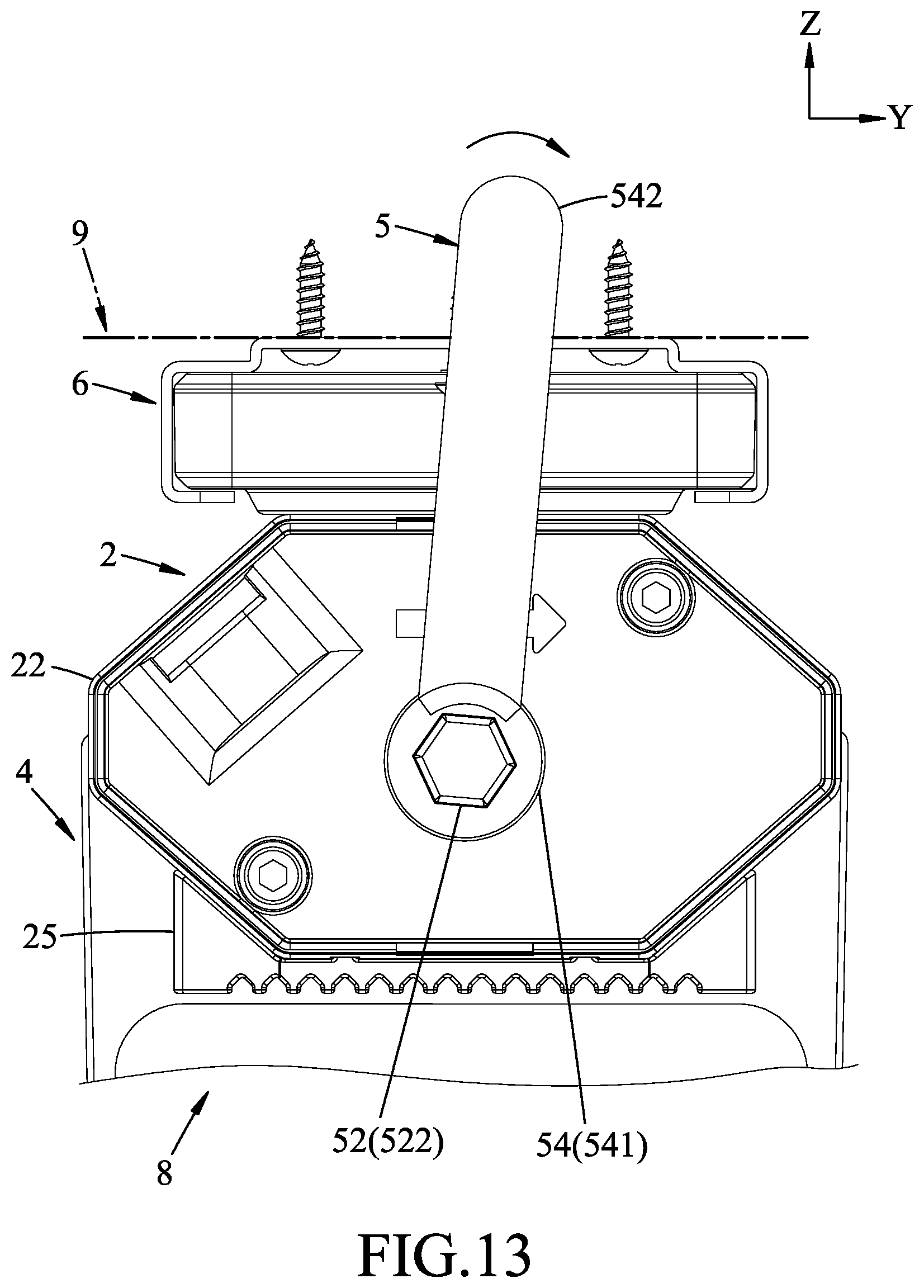 Patent US12096849 Figure 13 – Holding device for a computer component