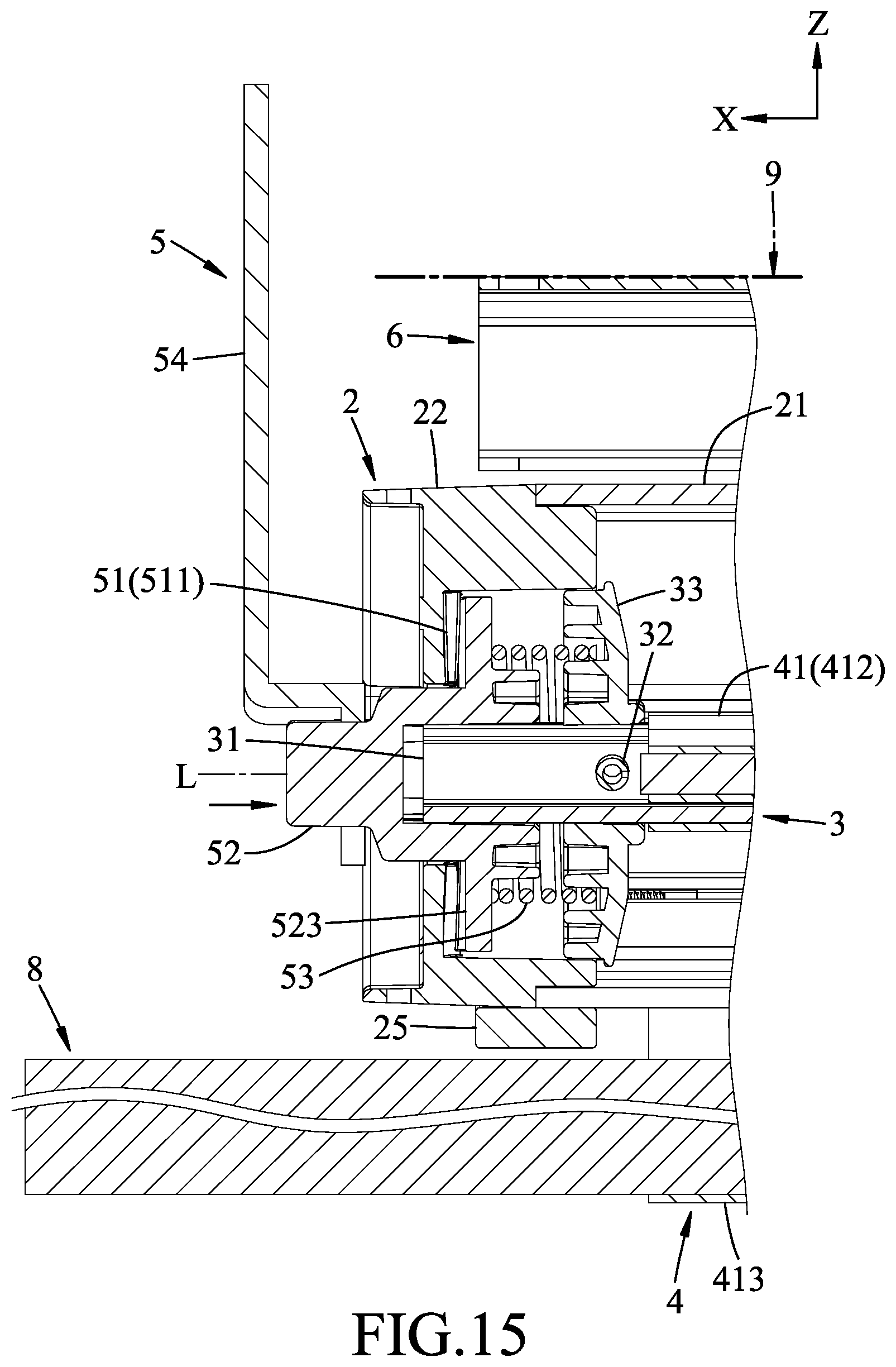 Patent US12096849 Figure 15 – Holding device for a computer component