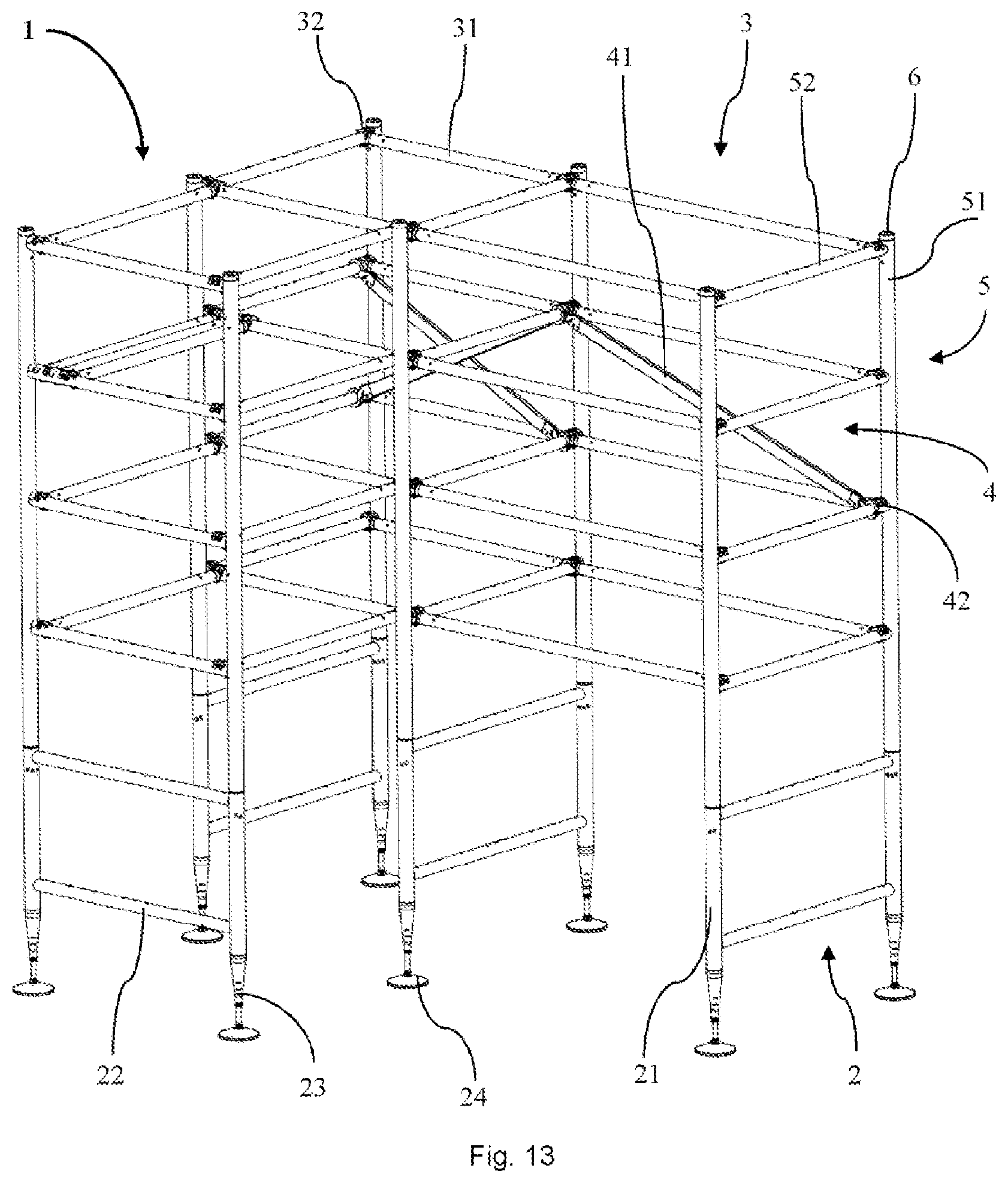 Patent US12096850 Figure 7 – Cross-brace and furniture-assembly kit