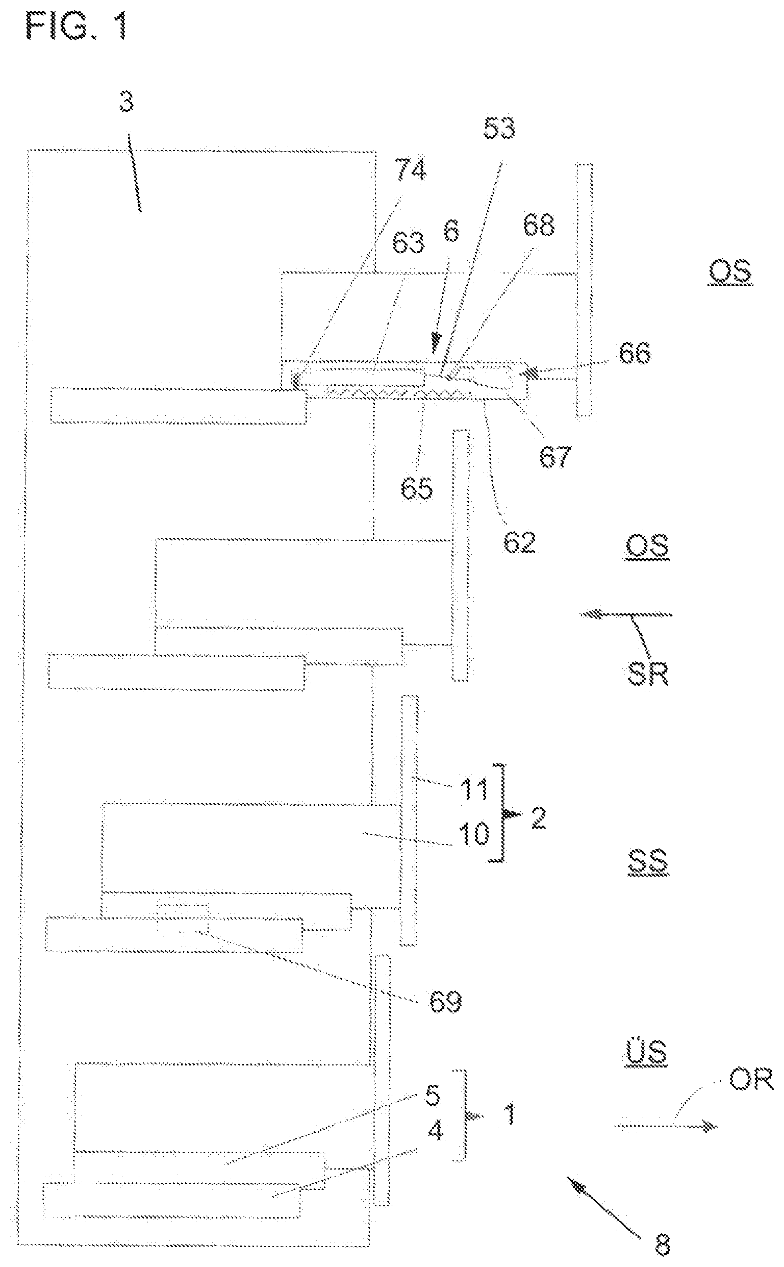 Patent US12096852 — Pull-out guide for a movable furniture part — Figure 1