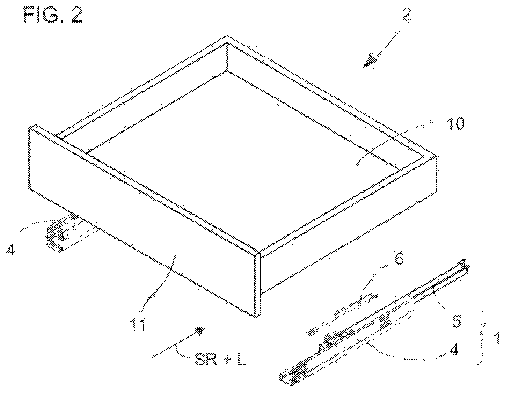 Patent US12096852 Figure 2 – Pull-out guide for a movable furniture part