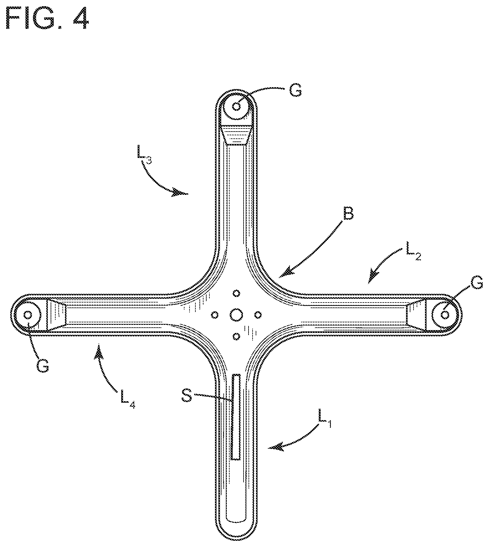 Patent US12096853 Figure 4 – Stabilizing a table