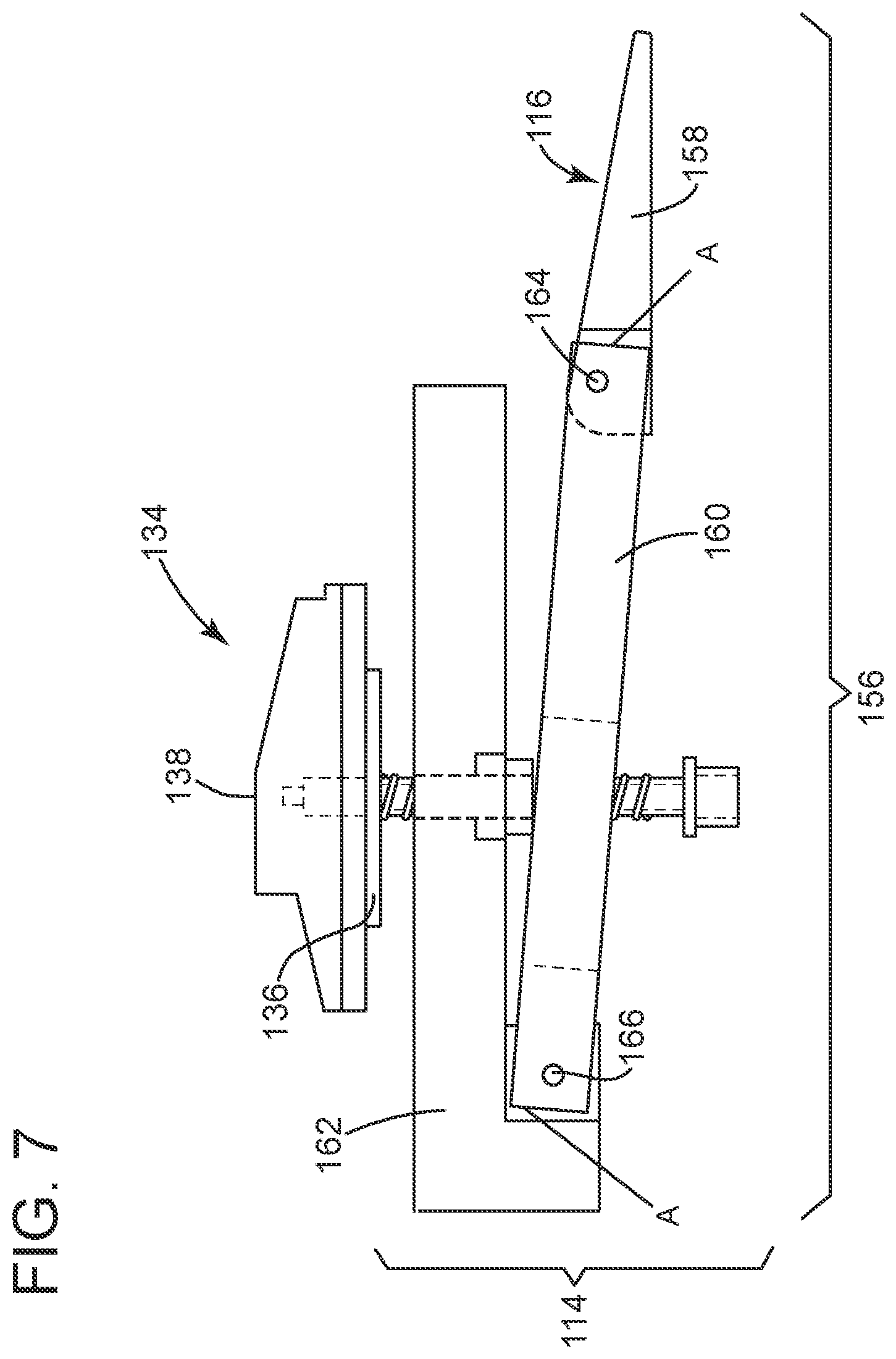 Patent US12096853 Figure 7 – Stabilizing a table