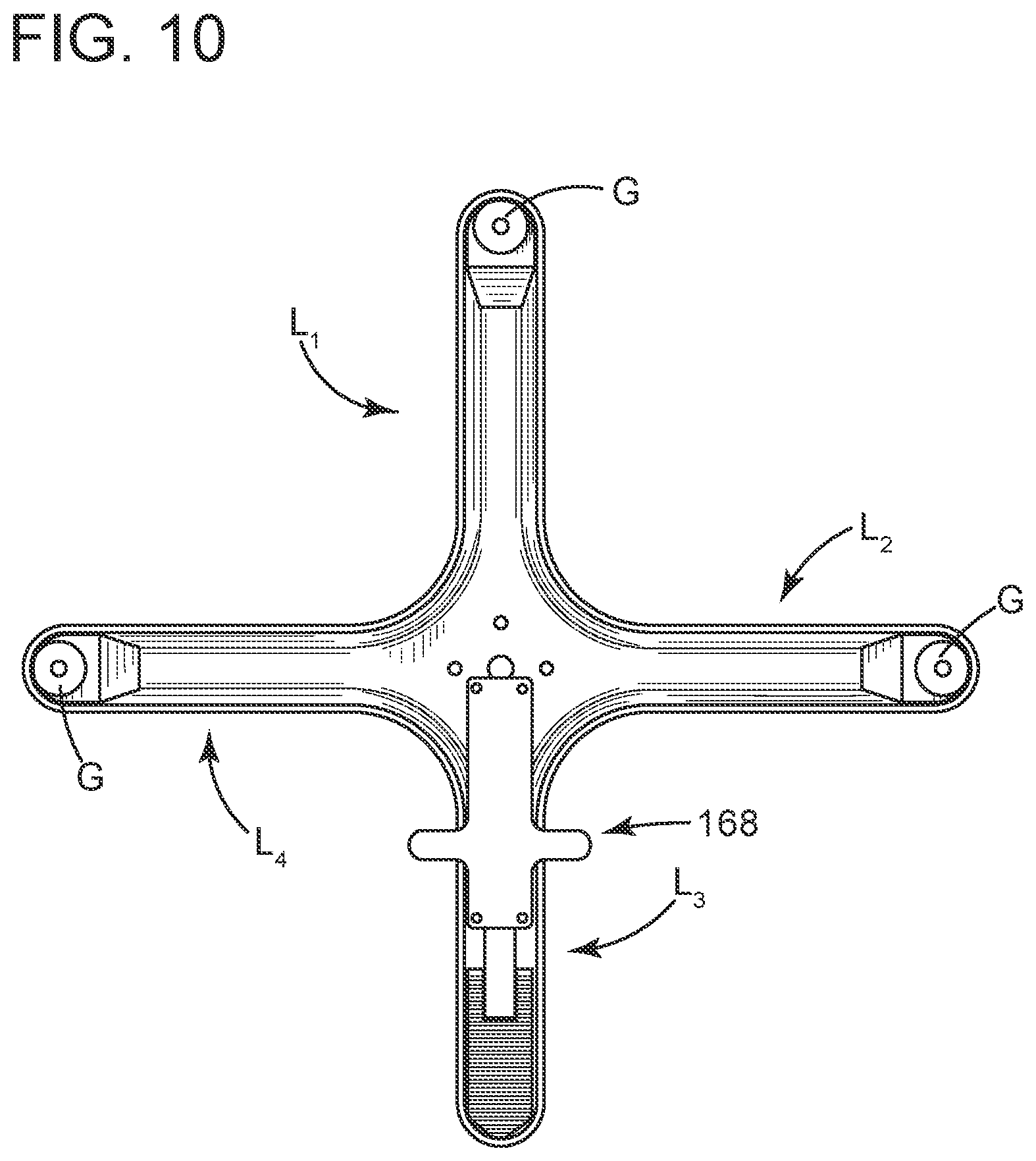 Patent US12096853 Figure 10 – Stabilizing a table