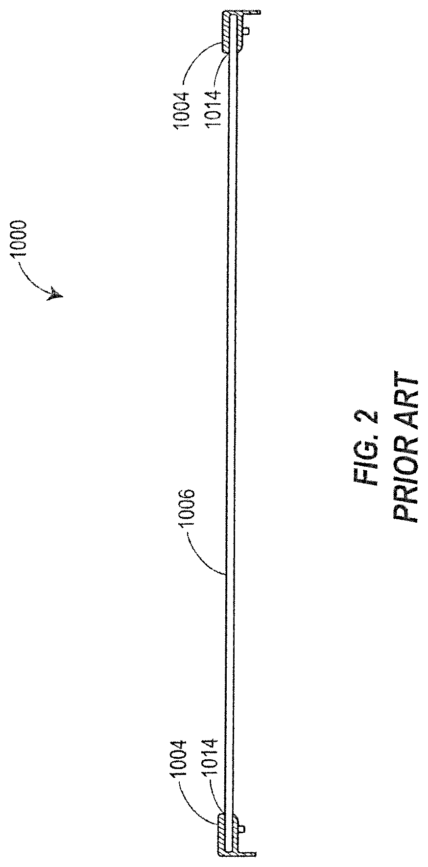 Patent US12096854 Figure 2 – Spill containing refrigerator shelf assembly