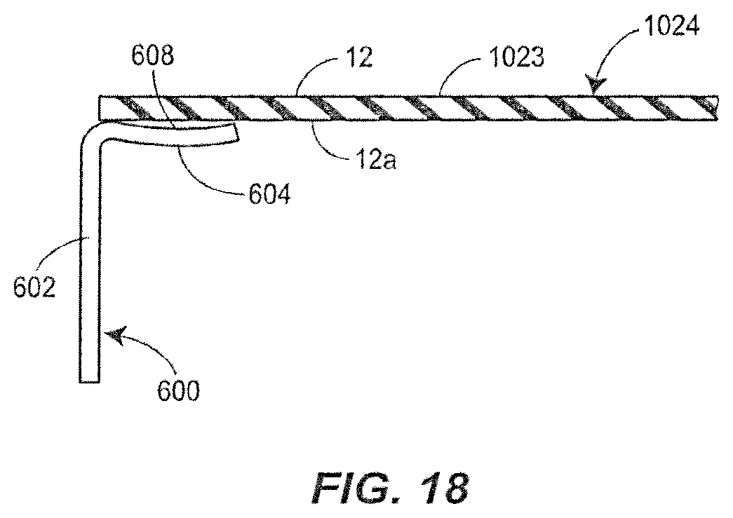 Patent US12096854 Figure 12 – Spill containing refrigerator shelf assembly