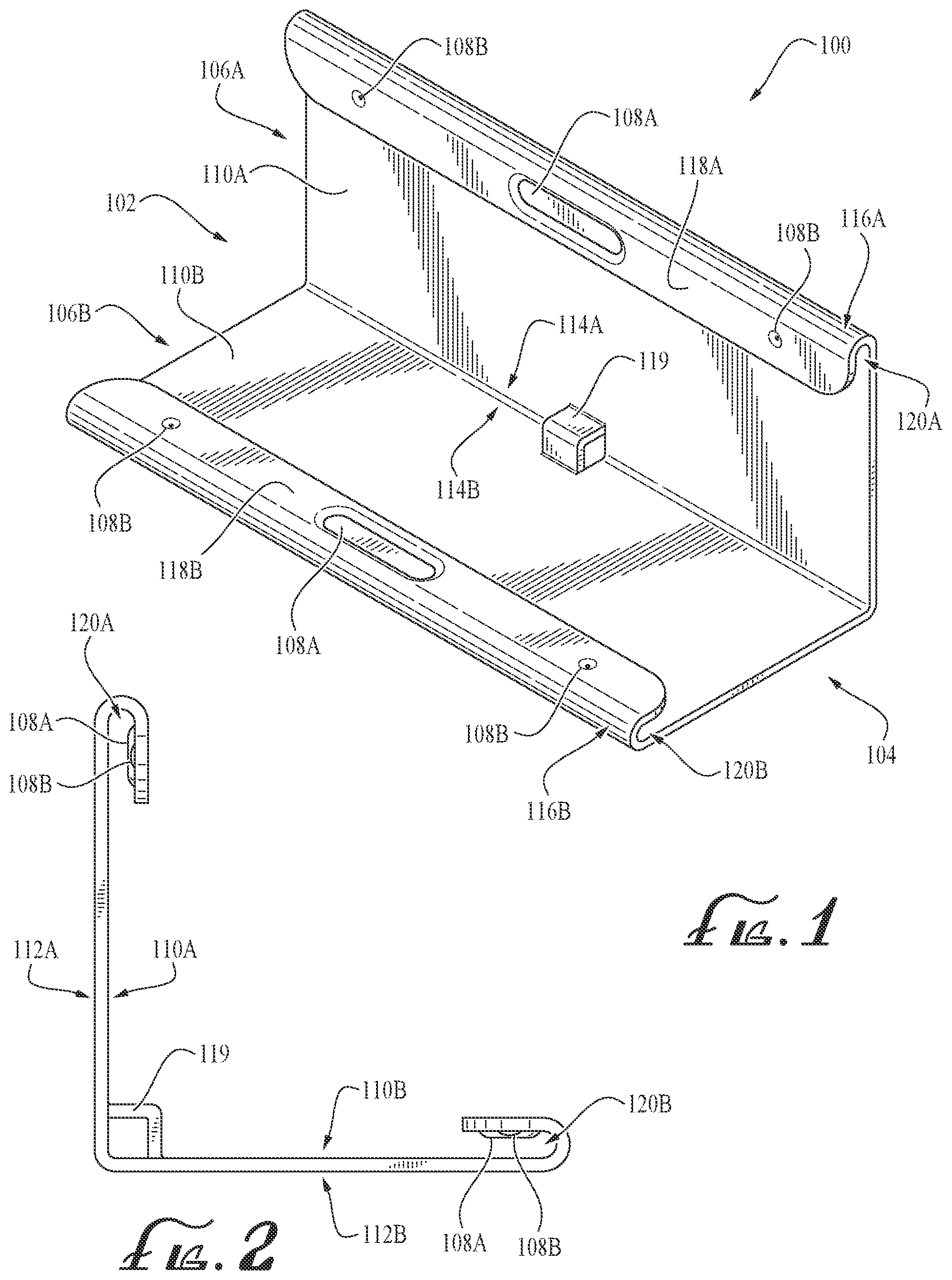 Patent US12096855 Figure 1 – Post coupler with post alignment tab