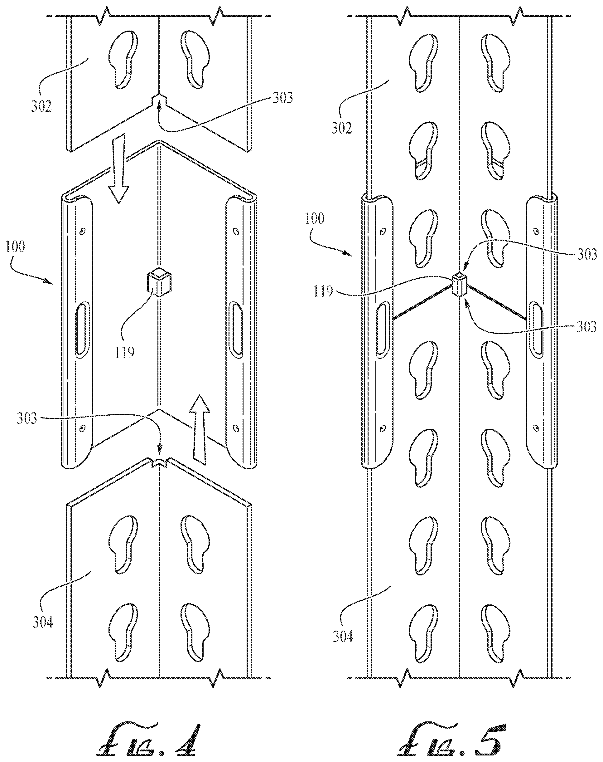 Patent US12096855 Figure 3 – Post coupler with post alignment tab