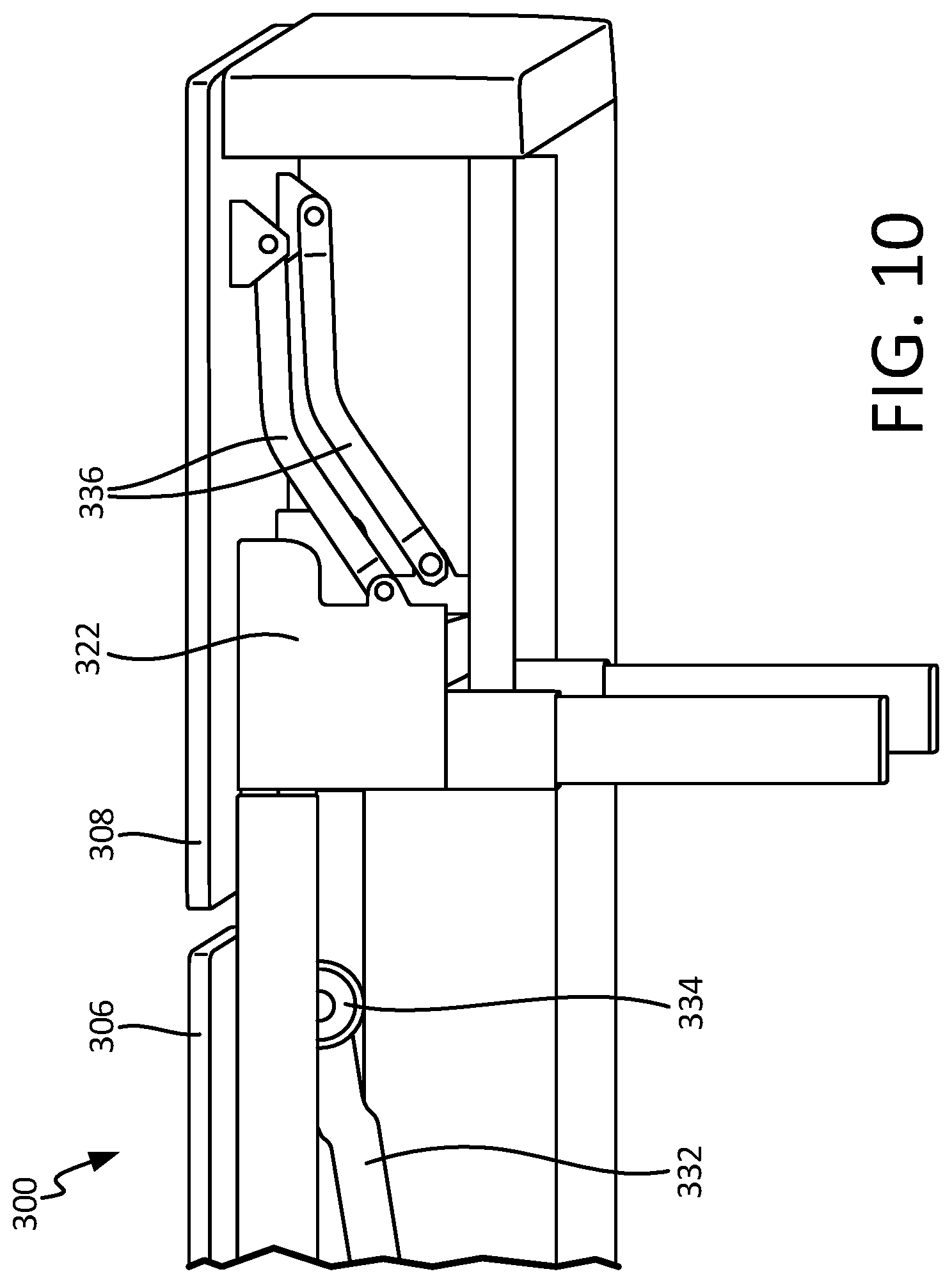 Patent US12096856 Figure 8 – Adjustable foundation for a mattress
