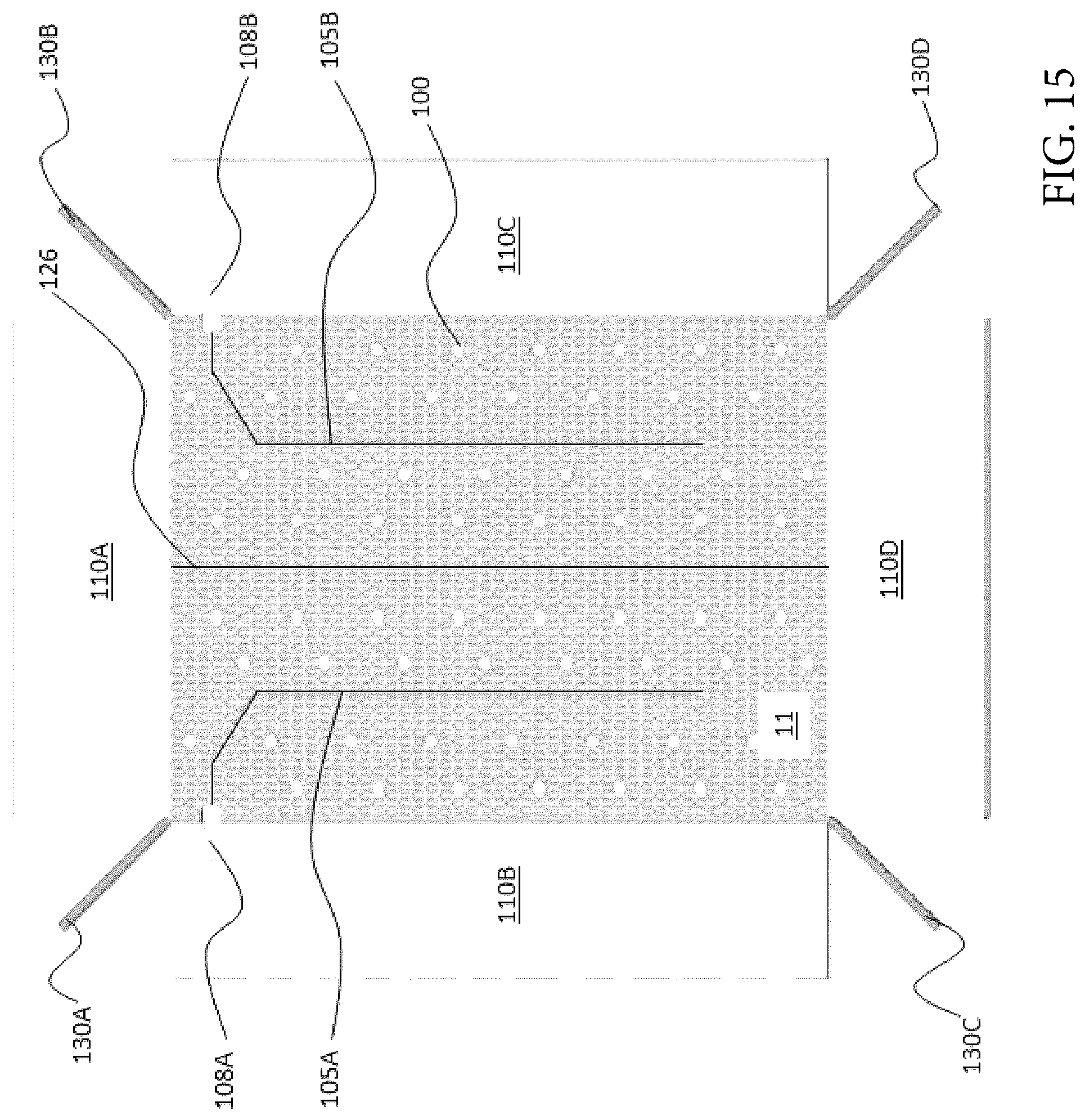 Patent US12096857 Figure 15 – Article comprising a temperature-conditioned surface, thermoelectric control unit, and method for temperature-conditioning the surface of an article