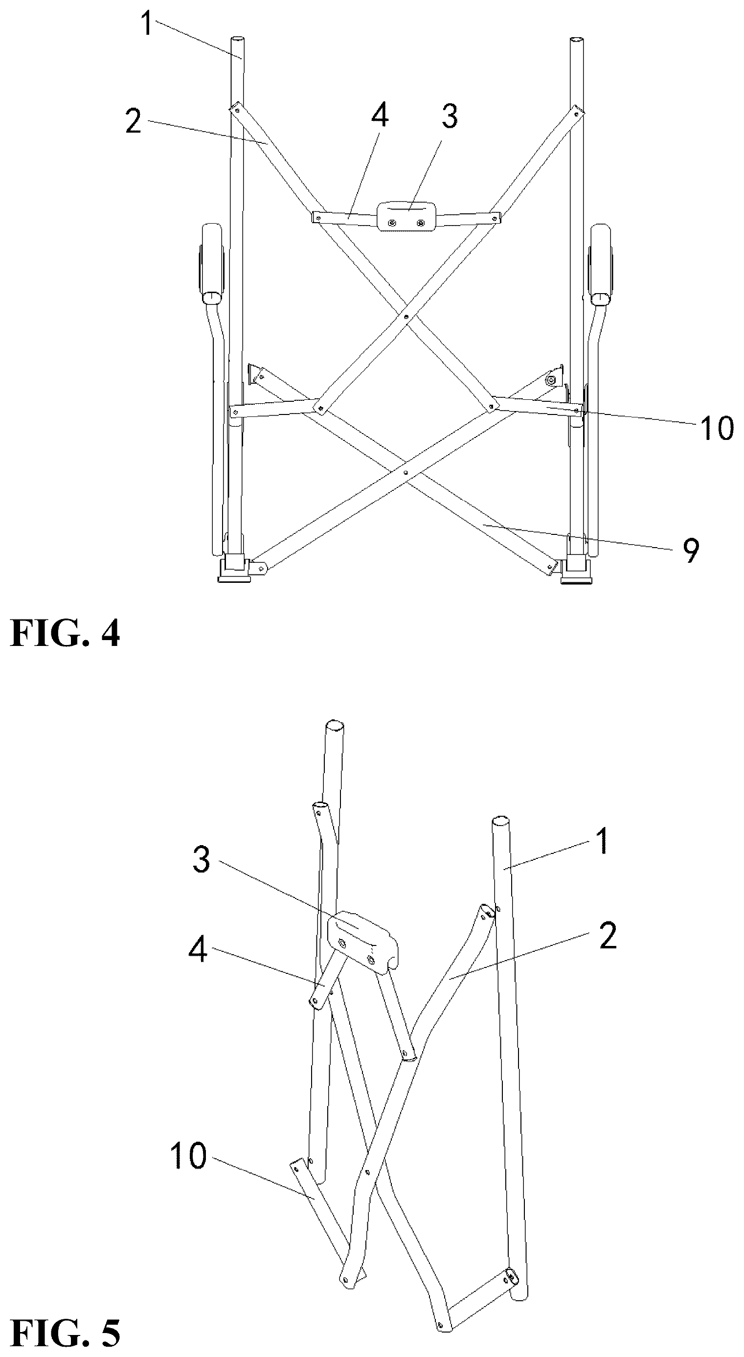 Patent US12096860 Figure 4 – Foldable chair