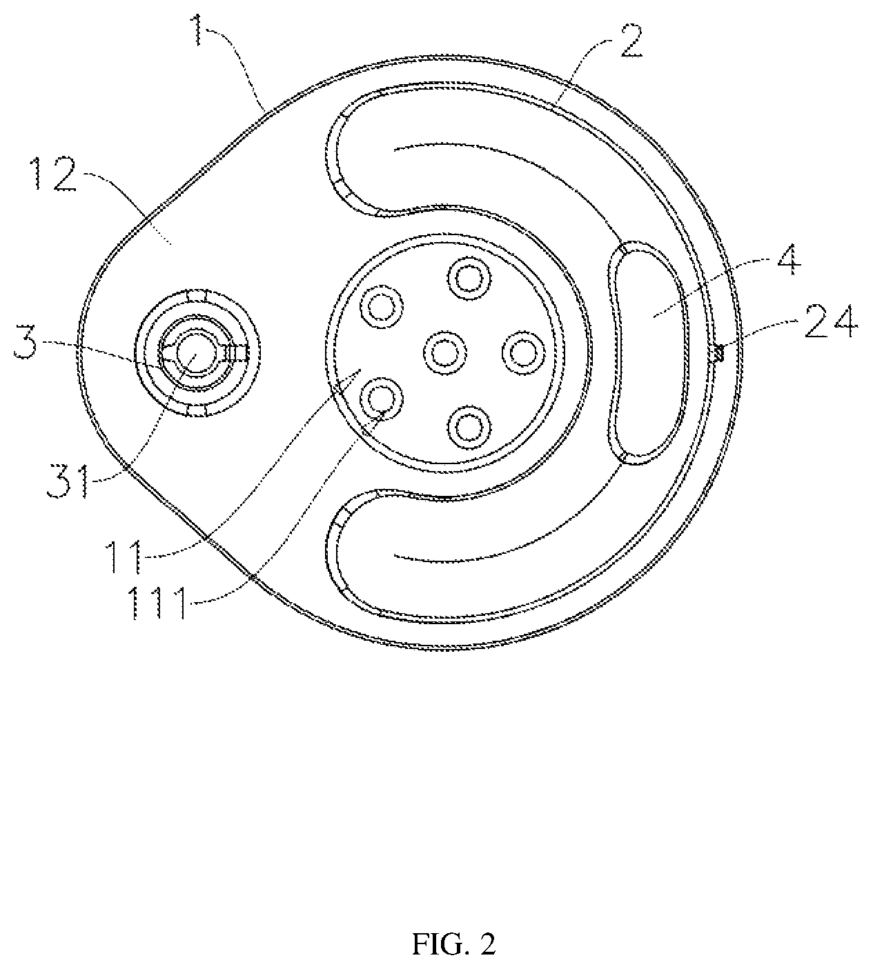 Patent US12096864 Figure 2 – Learning-to-sit chair