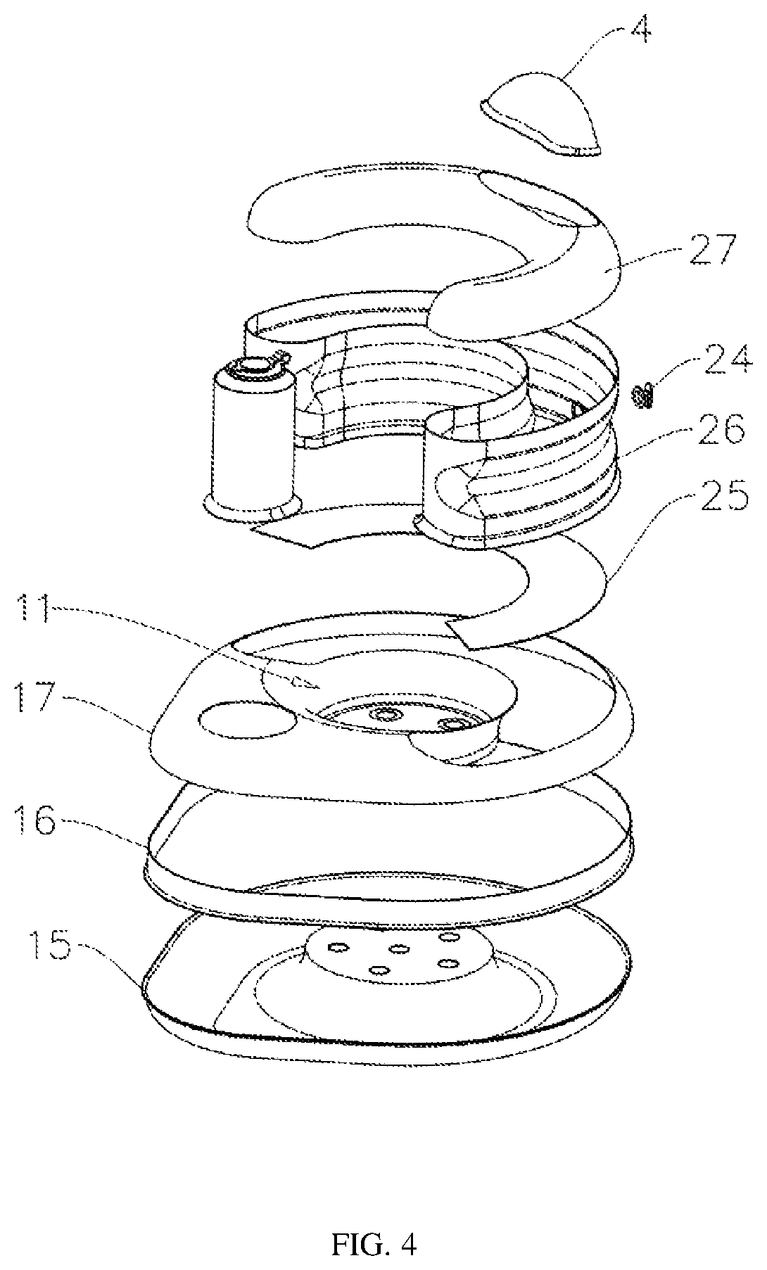 Patent US12096864 Figure 4 – Learning-to-sit chair