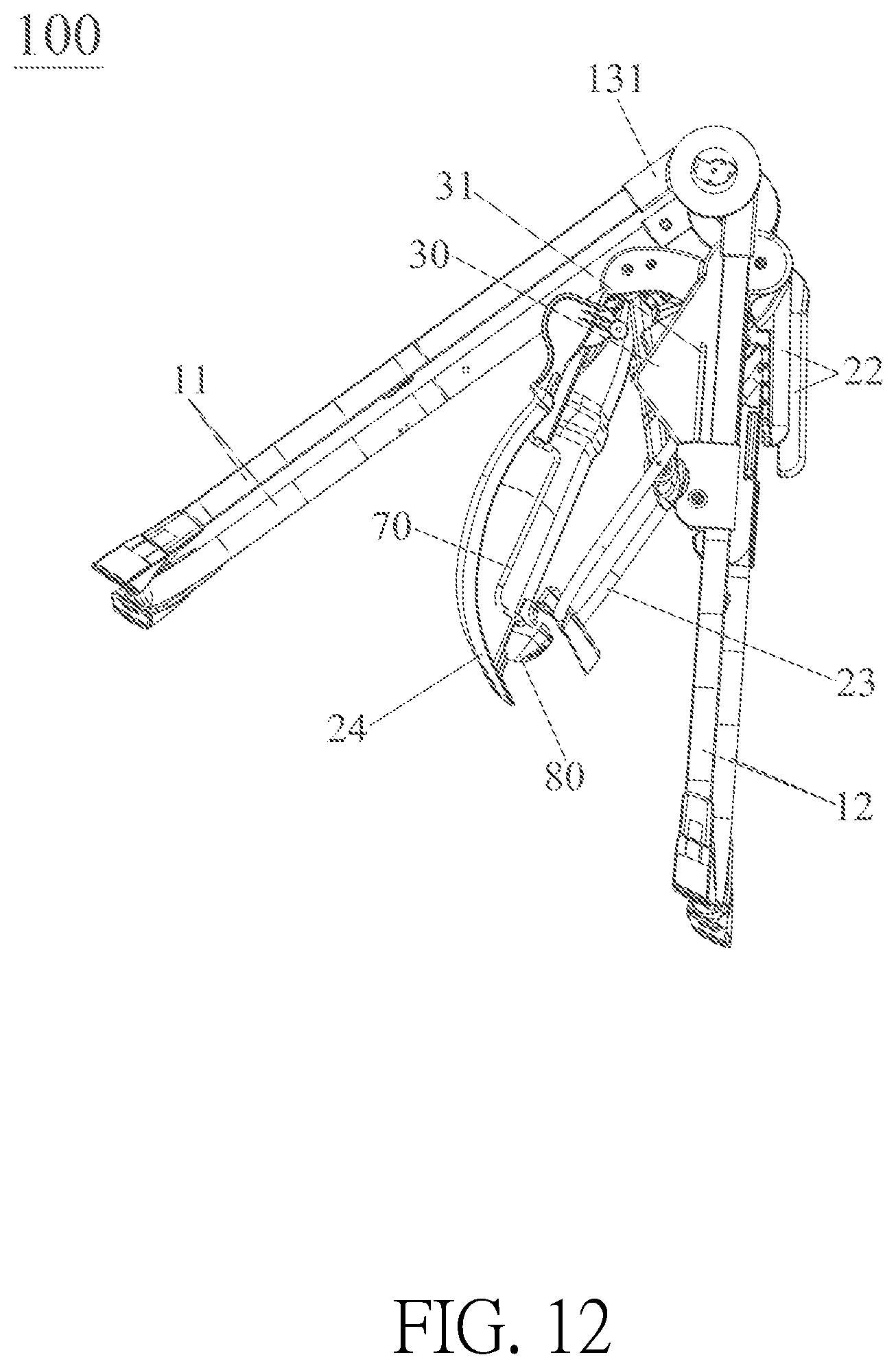 Patent US12096865 Figure 12 – Child carrier