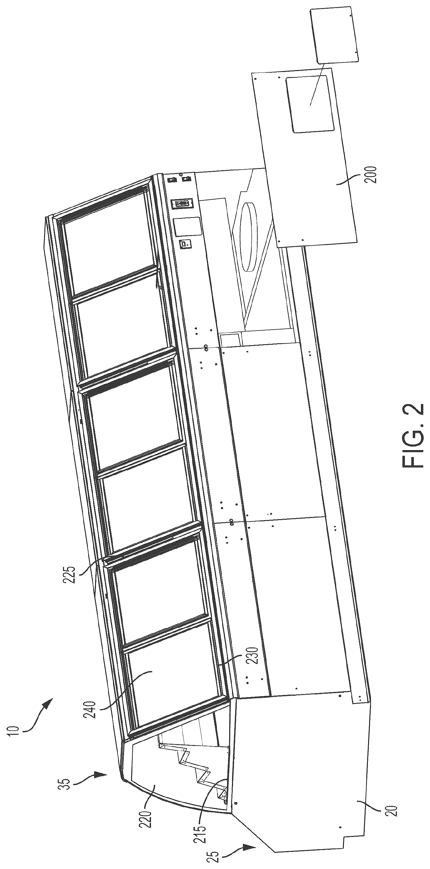 Patent US12096867 Figure 2 – Merchandiser