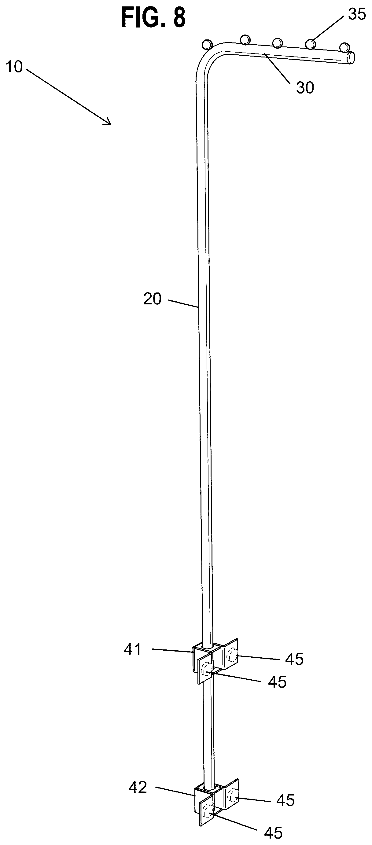 Patent US12096870 Figure 5 – Laundry valet rod
